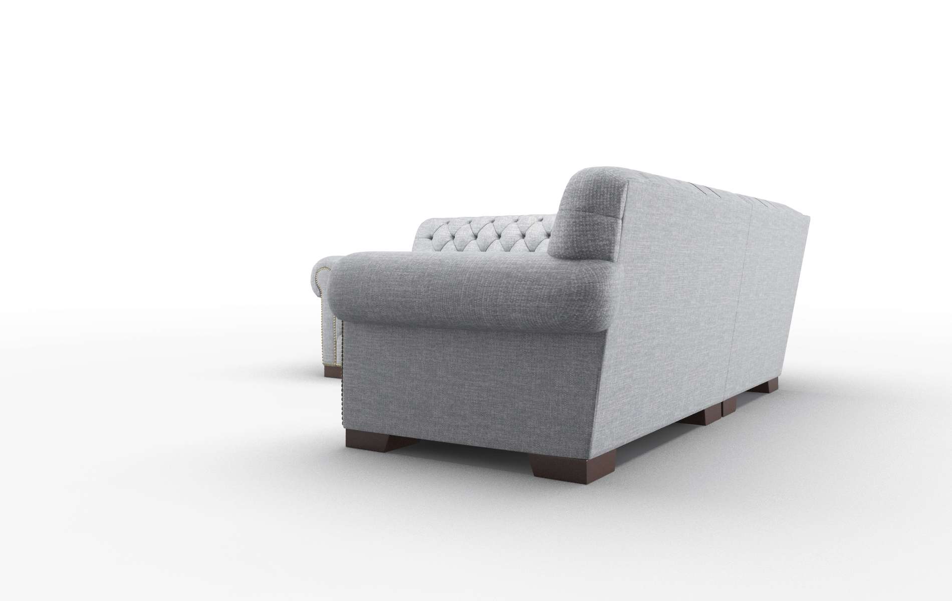 Chester Venus Mist Sectional espresso legs 4