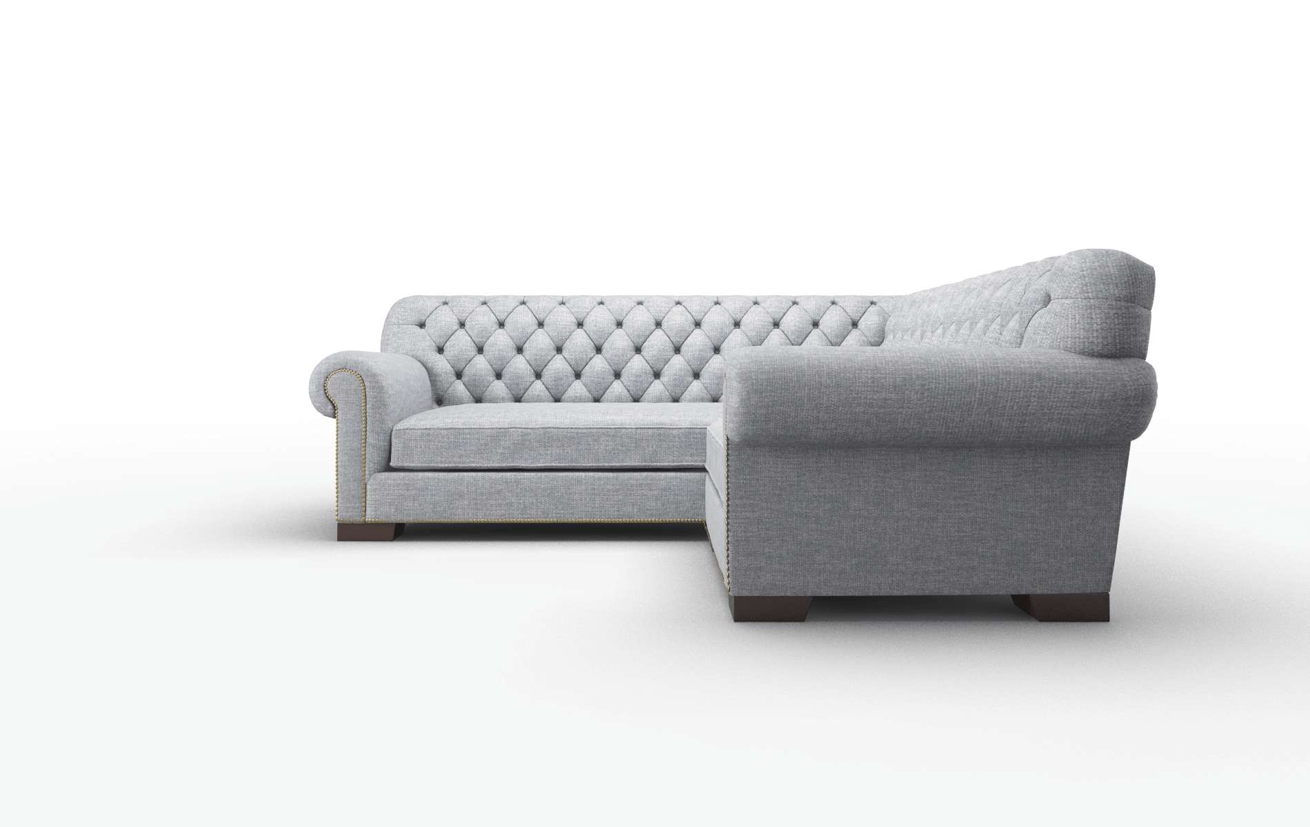 Chester Venus Mist Sectional espresso legs 5