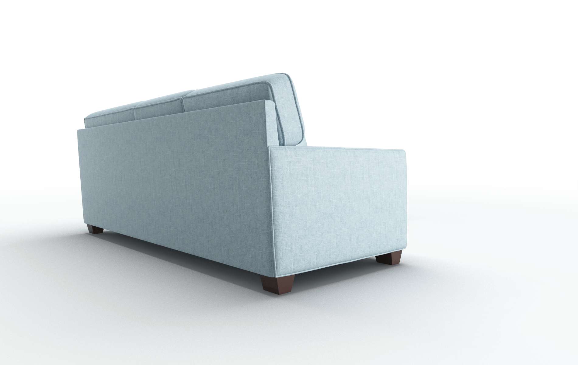 Chicago Atlas Turquoise Sectional espresso legs 3