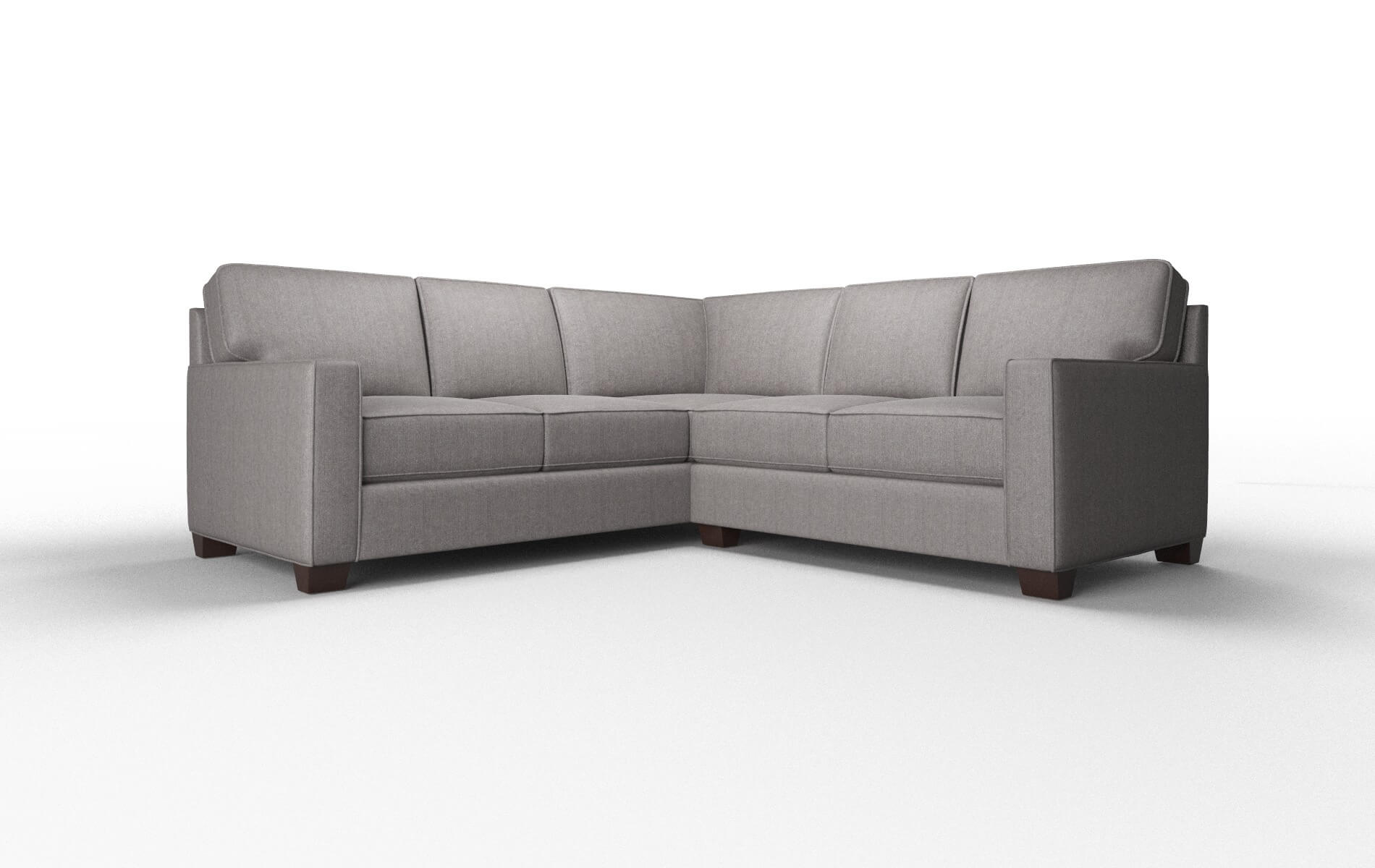 Chicago Atlas_plz Silver Sectional espresso legs 1