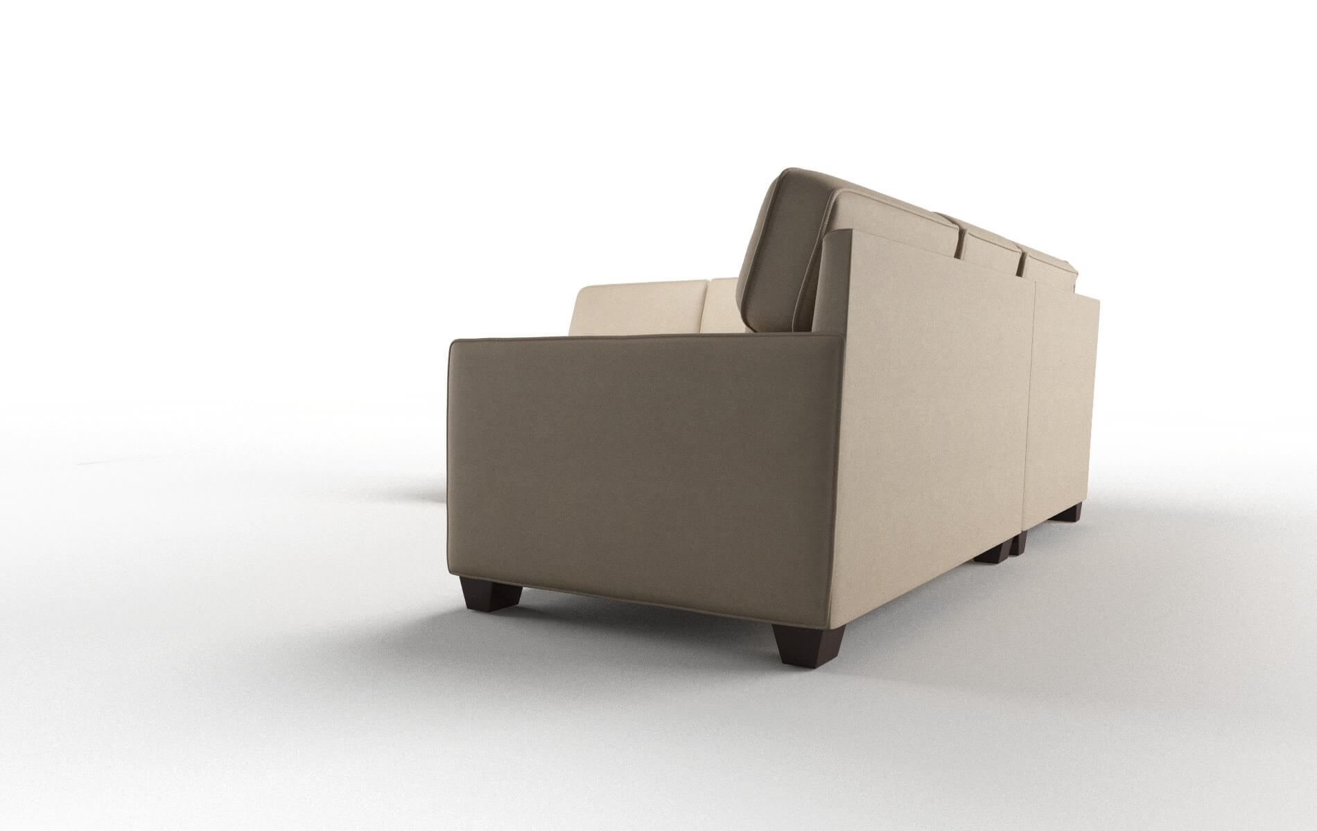 Chicago Avenger Driftwood Sectional espresso legs 4