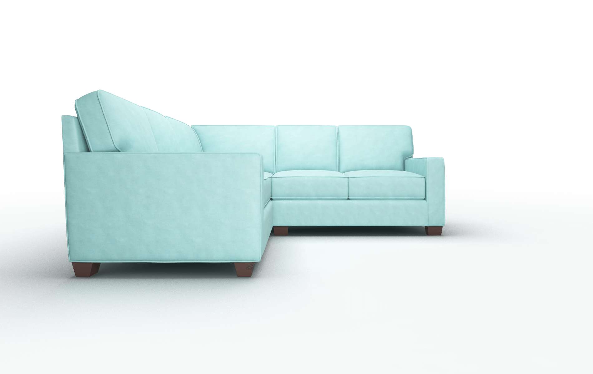 Chicago Bella Caribbean Sectional espresso legs 2