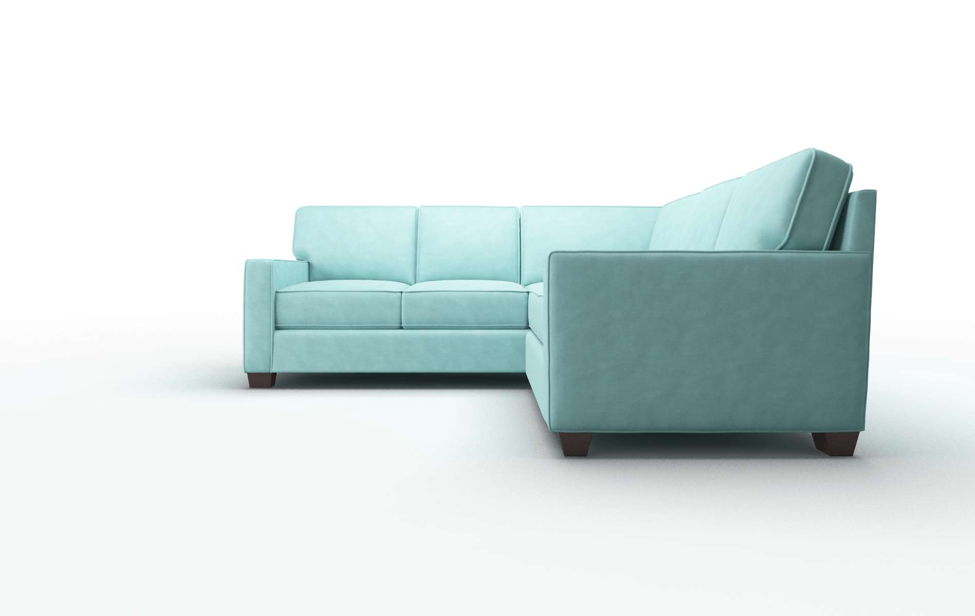 Chicago Bella Caribbean Sectional espresso legs 5