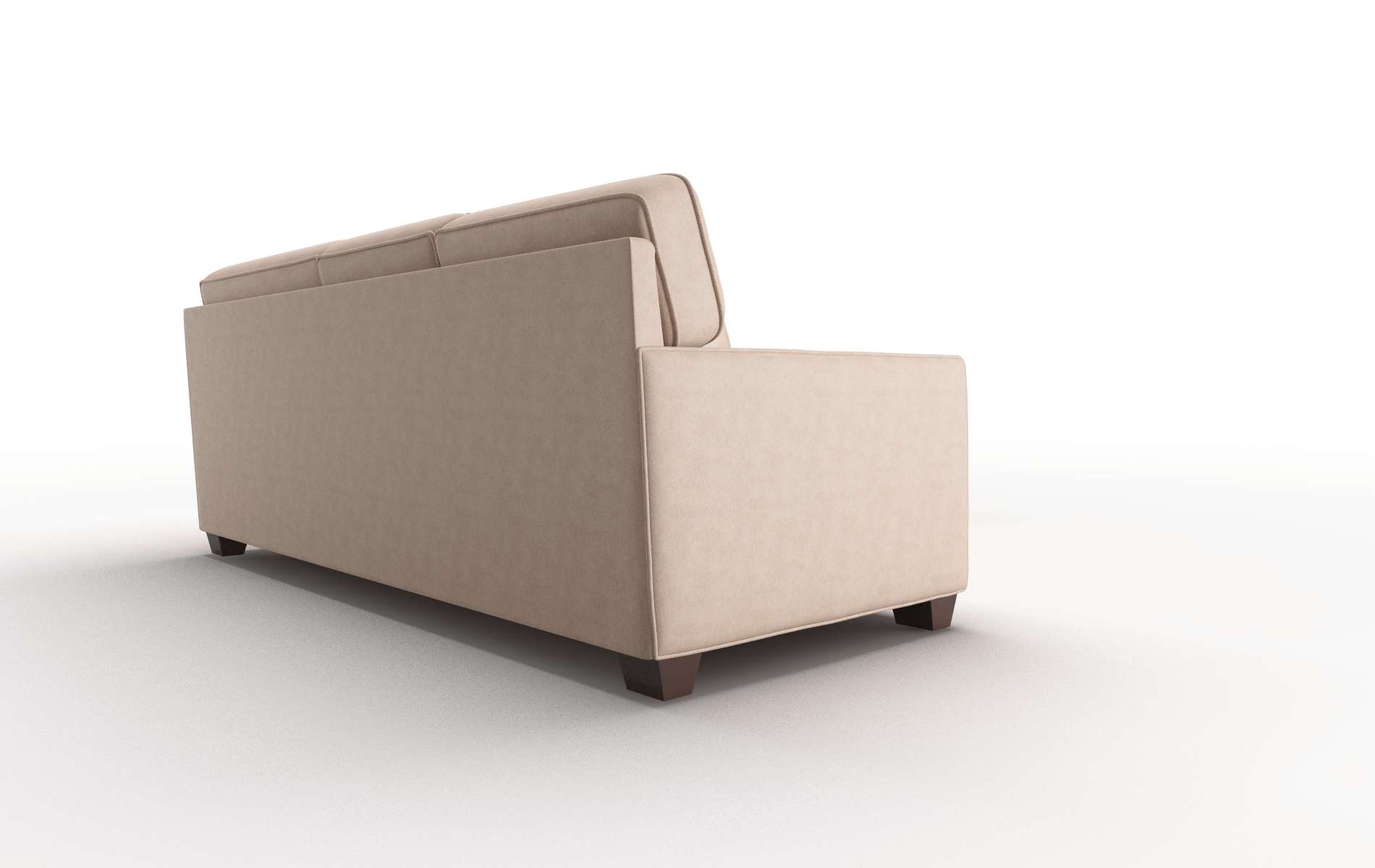 Chicago Bella Cocoa Sectional espresso legs 3