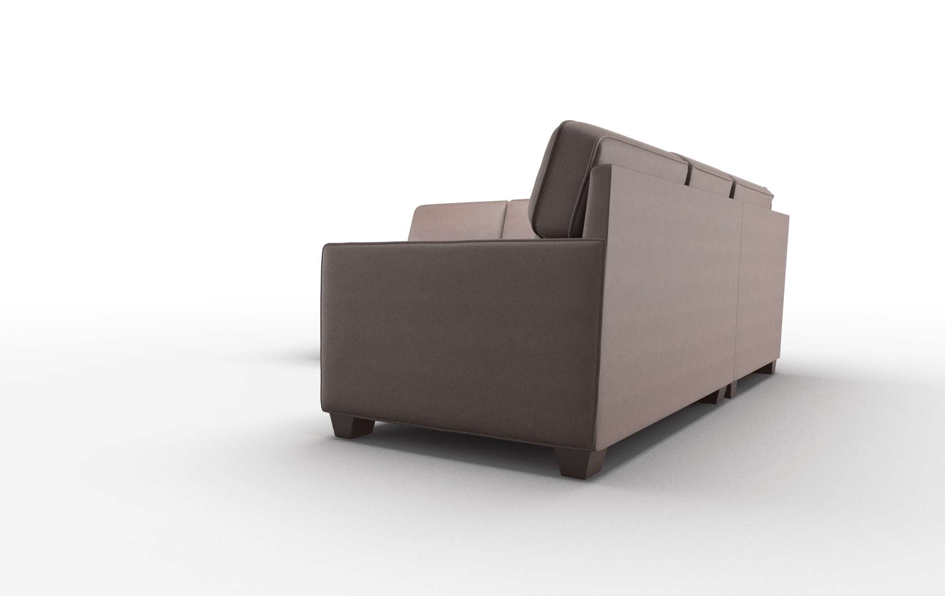 Chicago Bella Espresso Sectional espresso legs 4