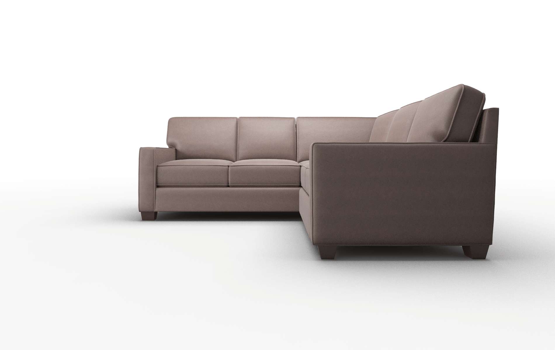 Chicago Bella Espresso Sectional espresso legs 5