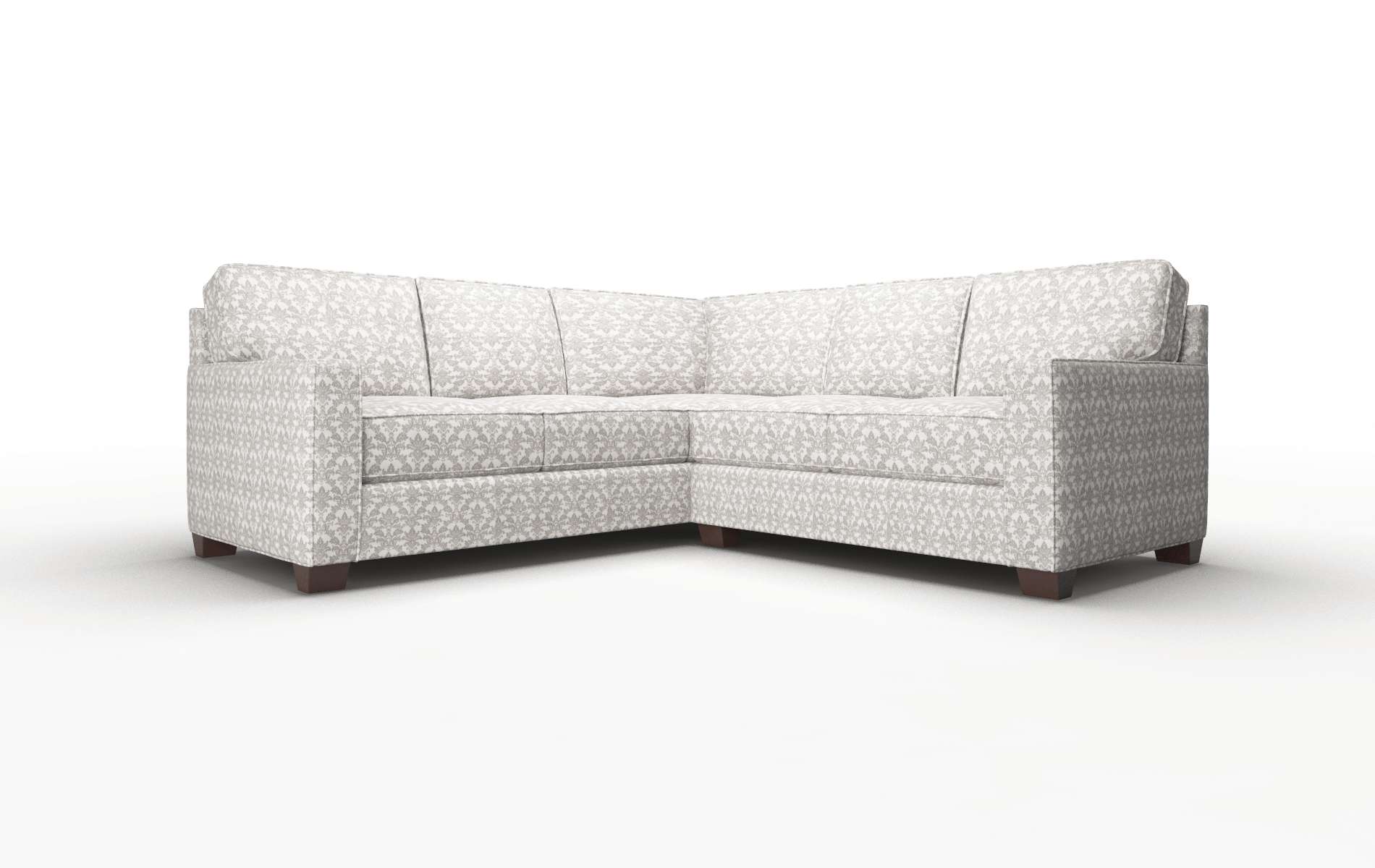 Chicago Bergamo dove Sectional Espresso Legs  1