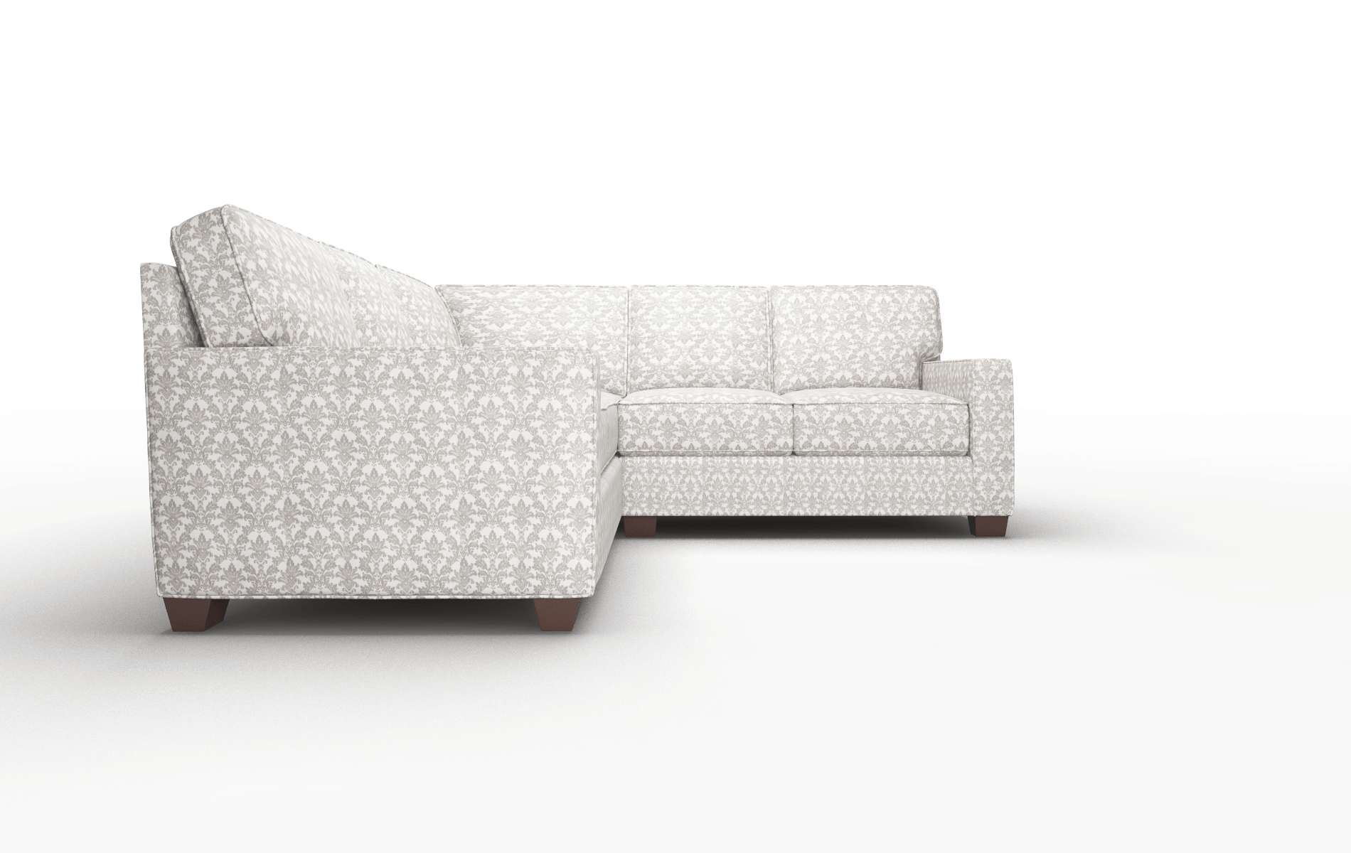 Chicago Bergamo Dove Sectional espresso legs 2
