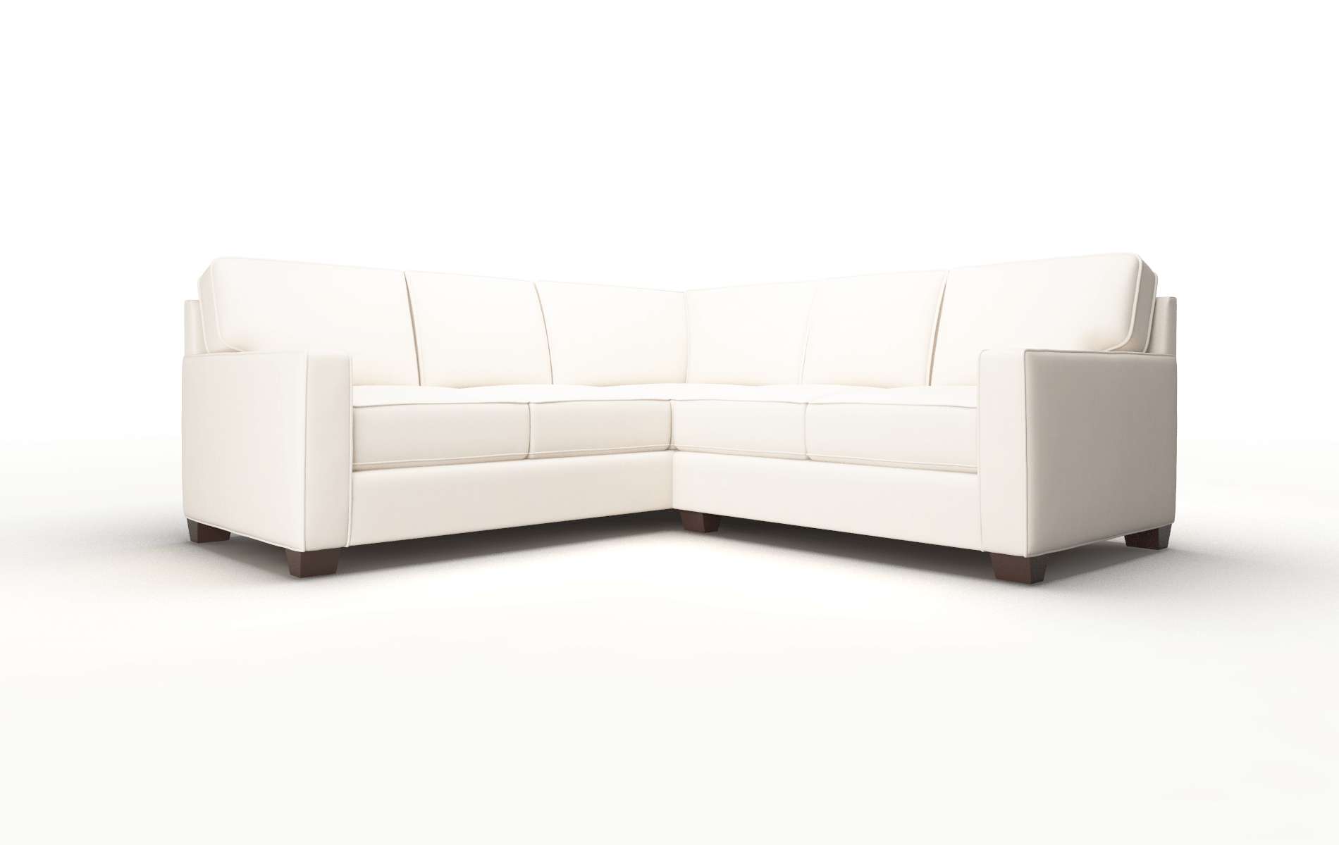 Chicago Blanche Milky Sectional espresso legs 1