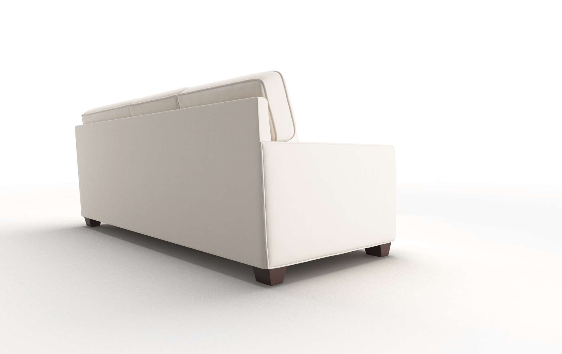 Chicago Blanche Milky Sectional espresso legs 3