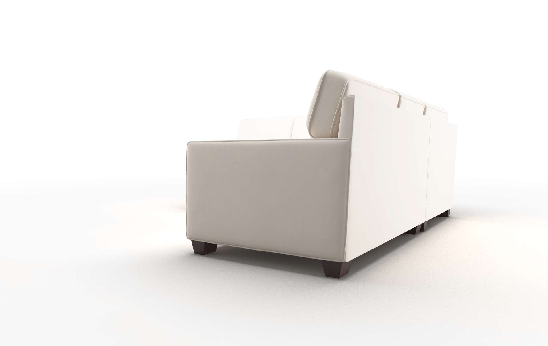 Chicago Blanche Milky Sectional espresso legs 4