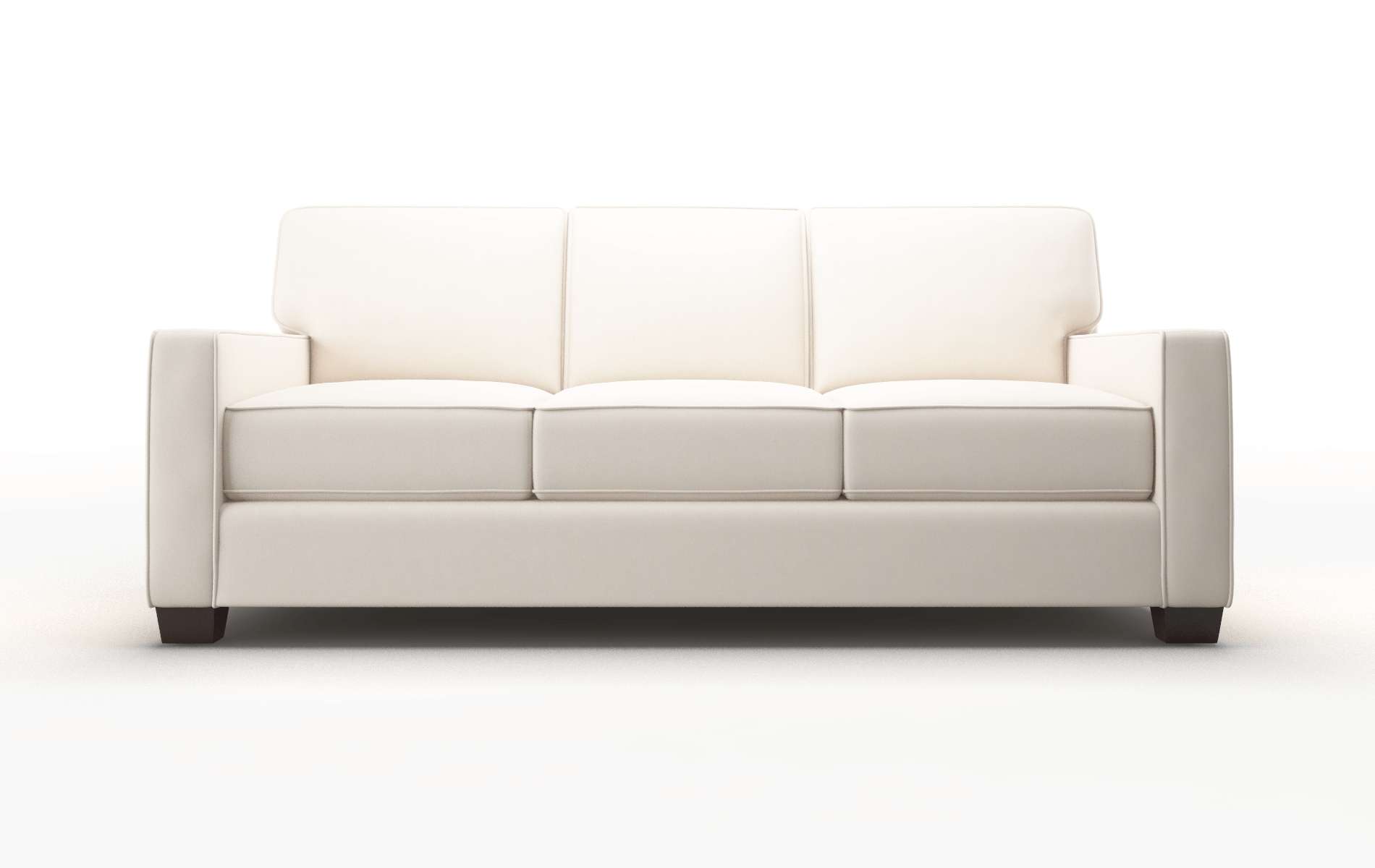Chicago Blanche Milky Sofa espresso legs 1