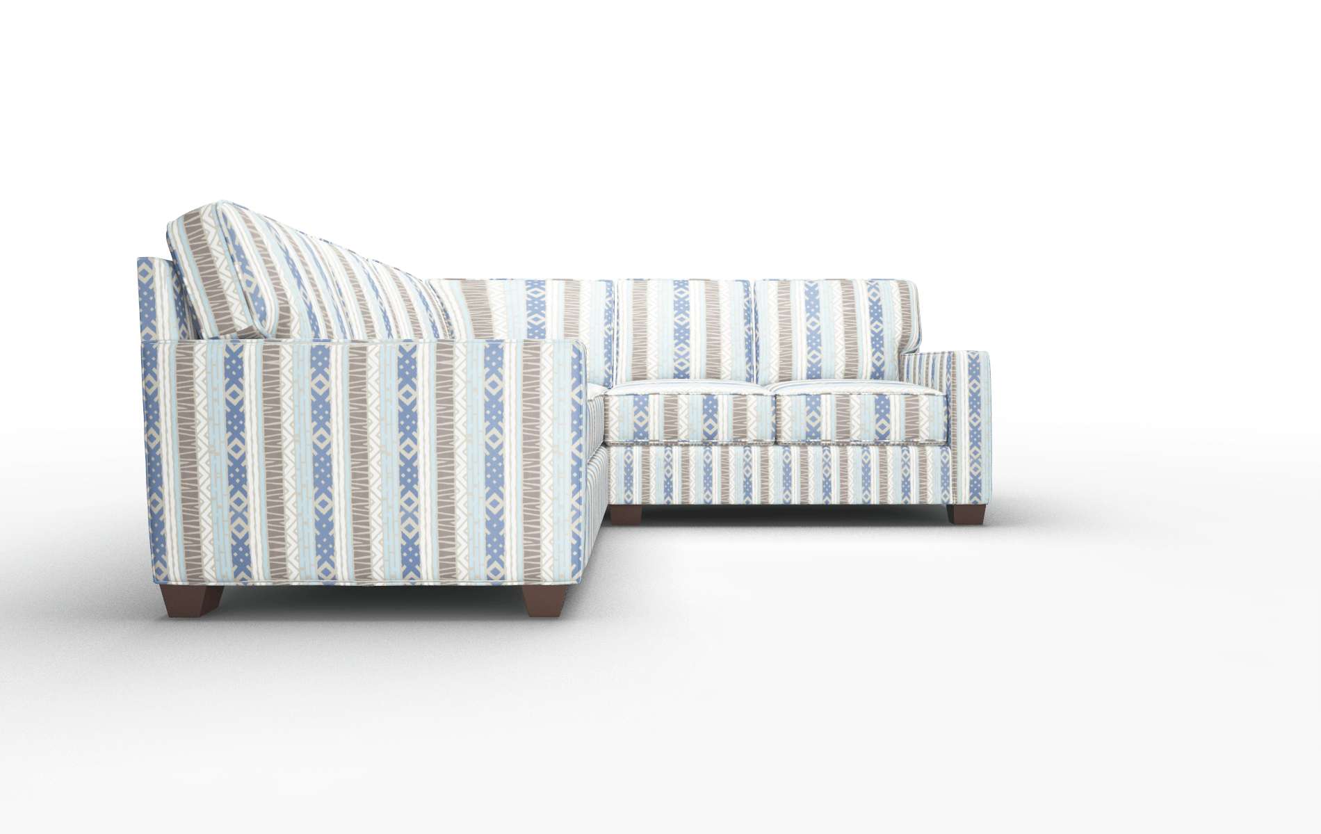 Chicago Bodhi Indigo Sectional espresso legs 2