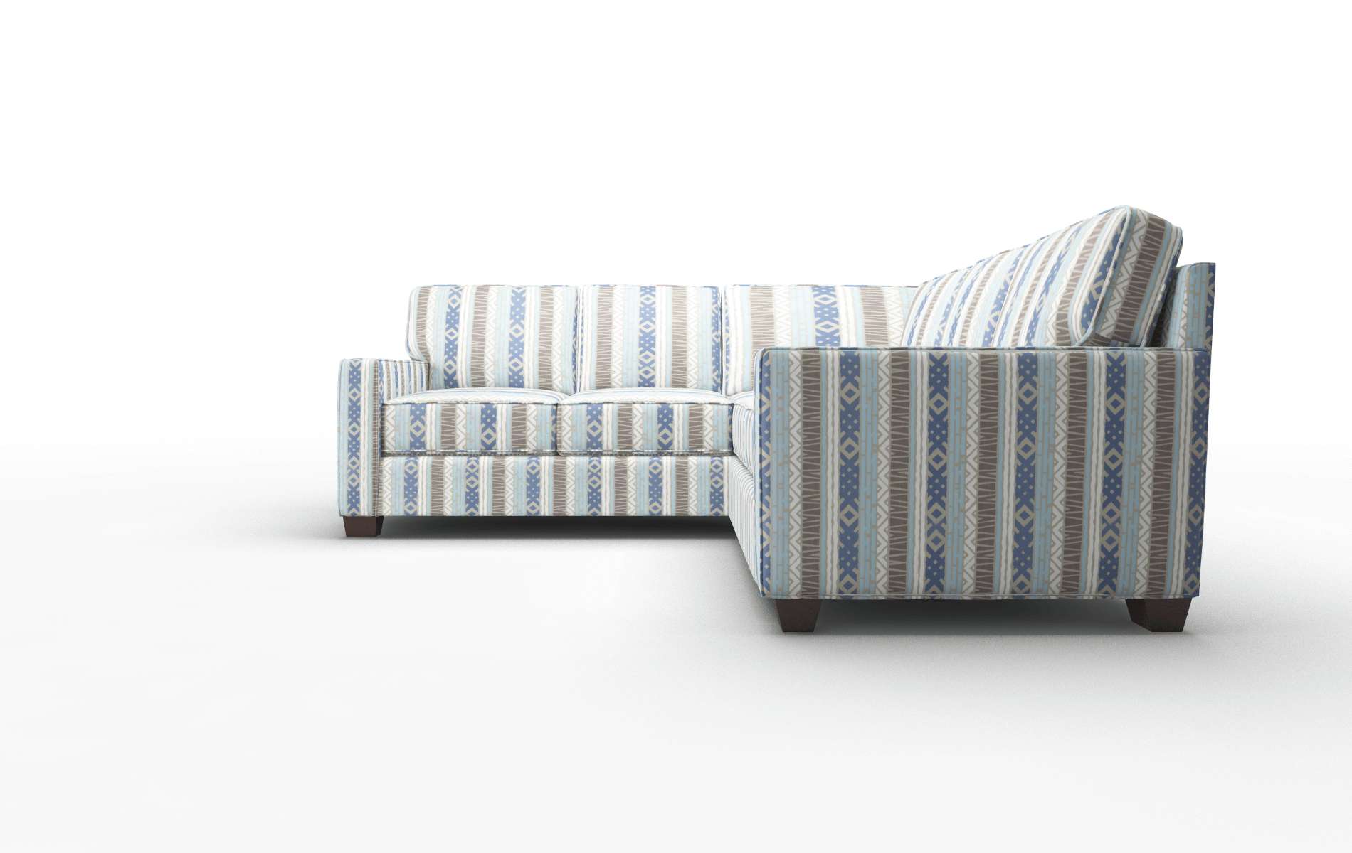 Chicago Bodhi Indigo Sectional espresso legs 5