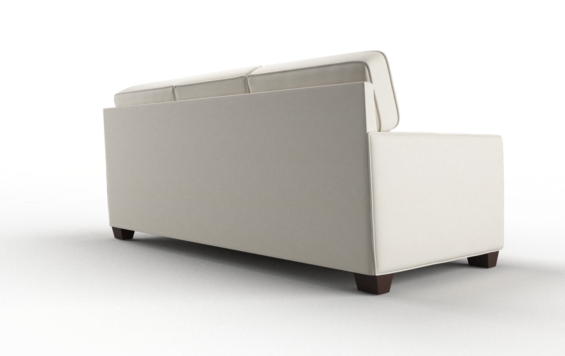 Chicago Bungalow Ivory Sofa espresso legs 5