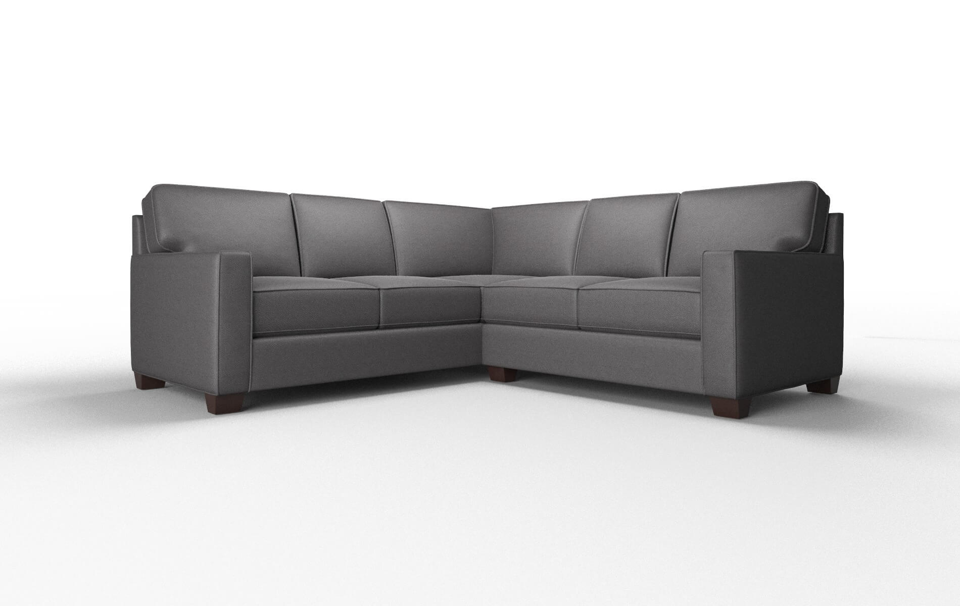 Chicago Catalina Charcoal Sectional espresso legs 1