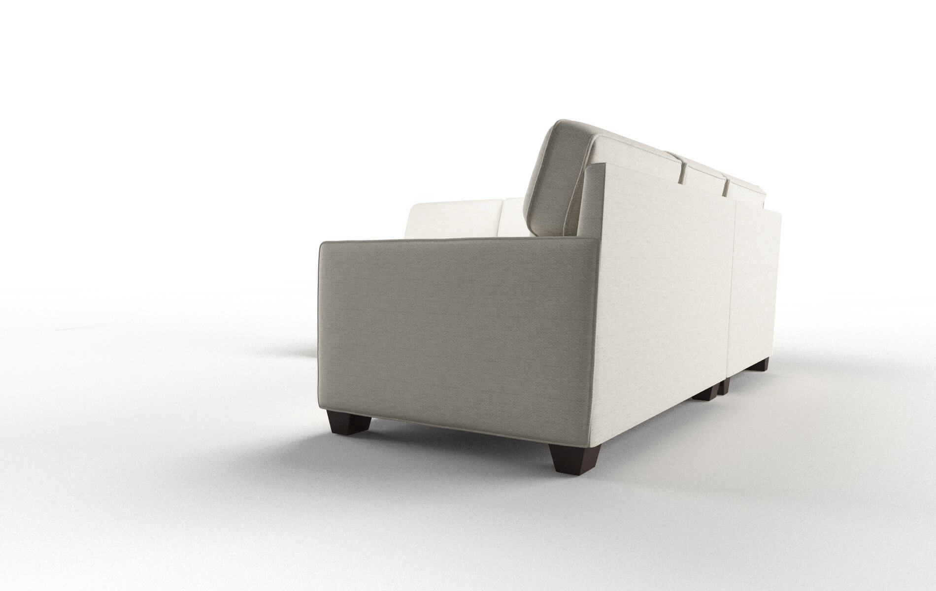 Chicago Catalina Linen Sectional espresso legs 4