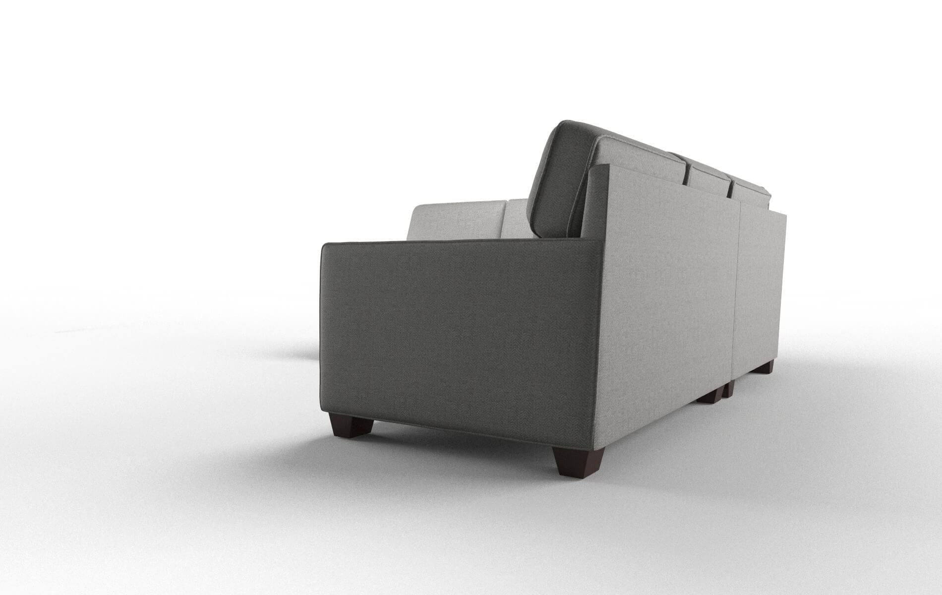 Chicago Catalina Steel Sectional espresso legs 4