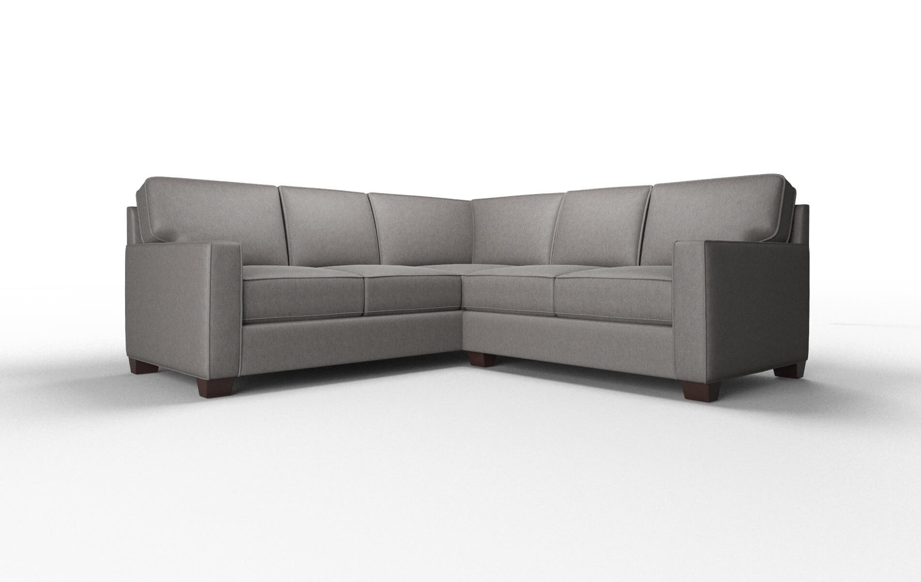 Chicago Cosmo Charcoal Sectional espresso legs 1