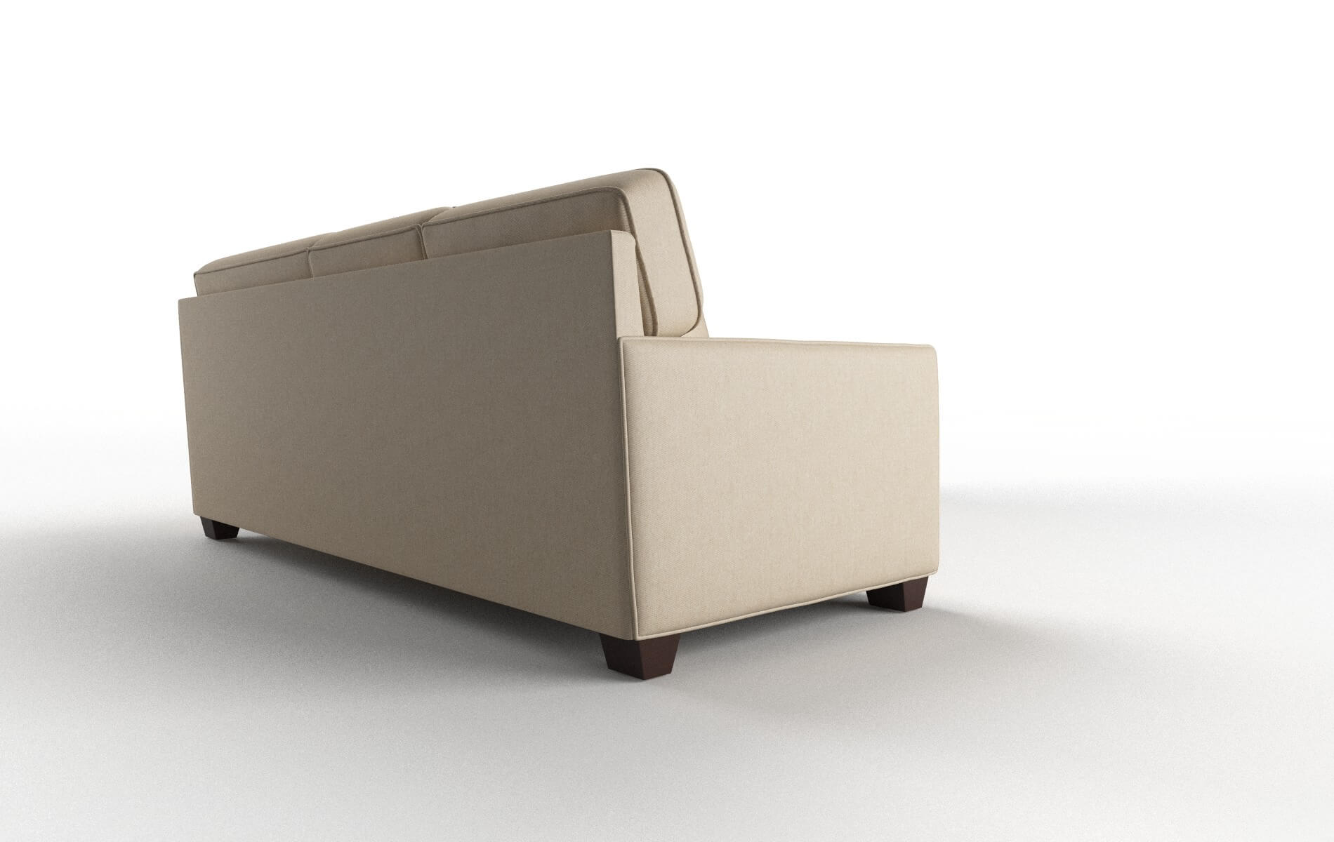 Chicago Cosmo Fawn Sectional espresso legs 3