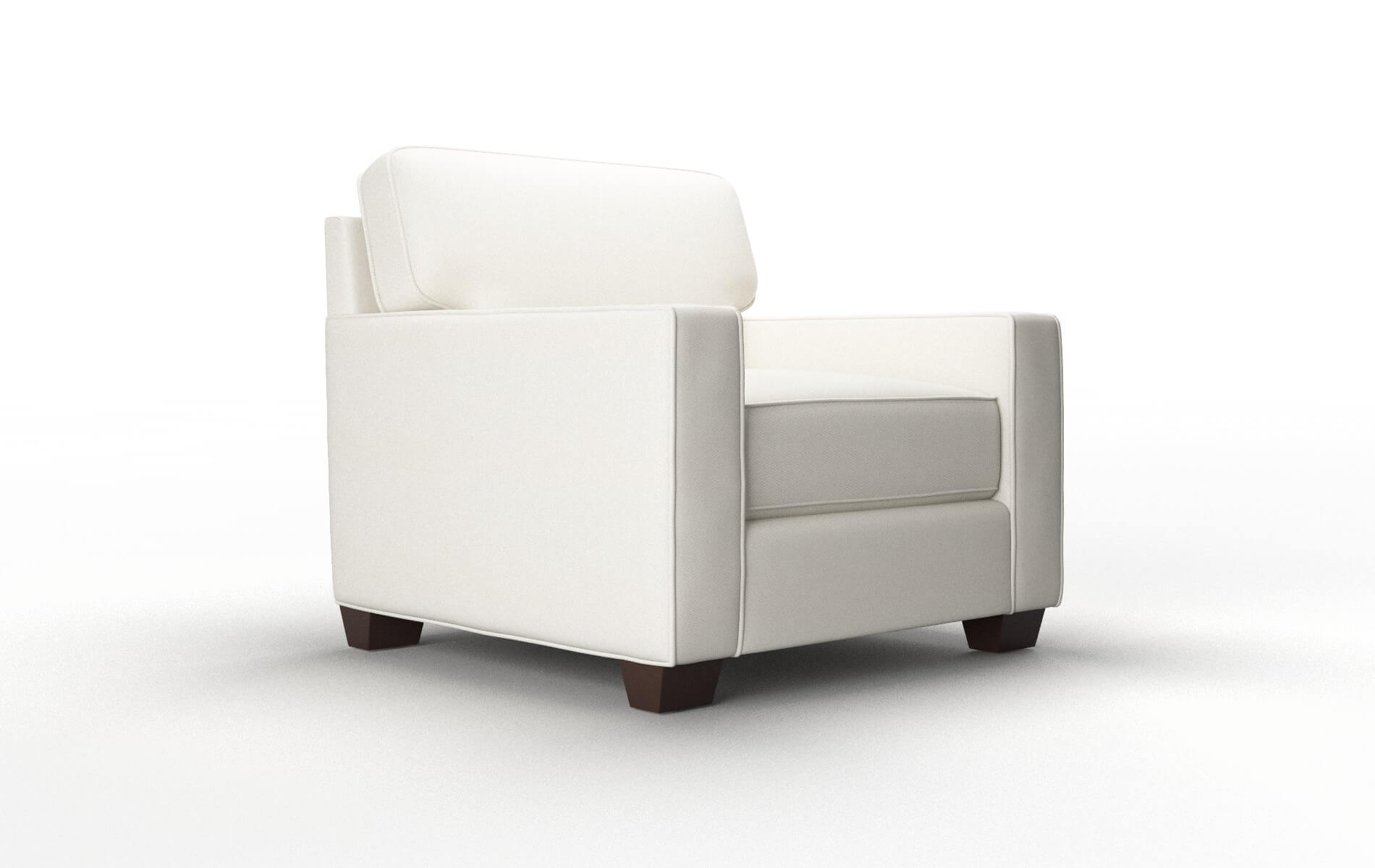 Chicago Cosmo Ivory Chair espresso legs 2