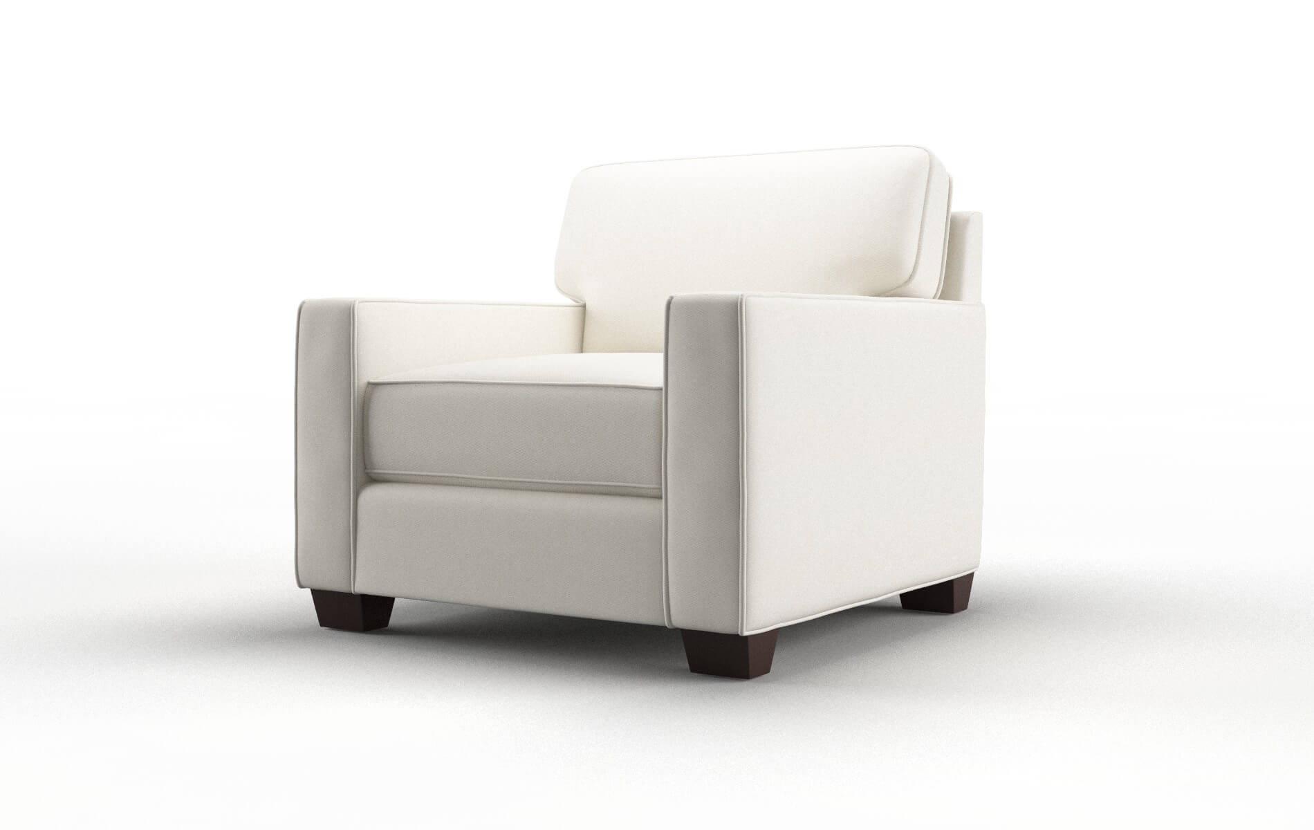 Chicago Cosmo Ivory Chair espresso legs 4