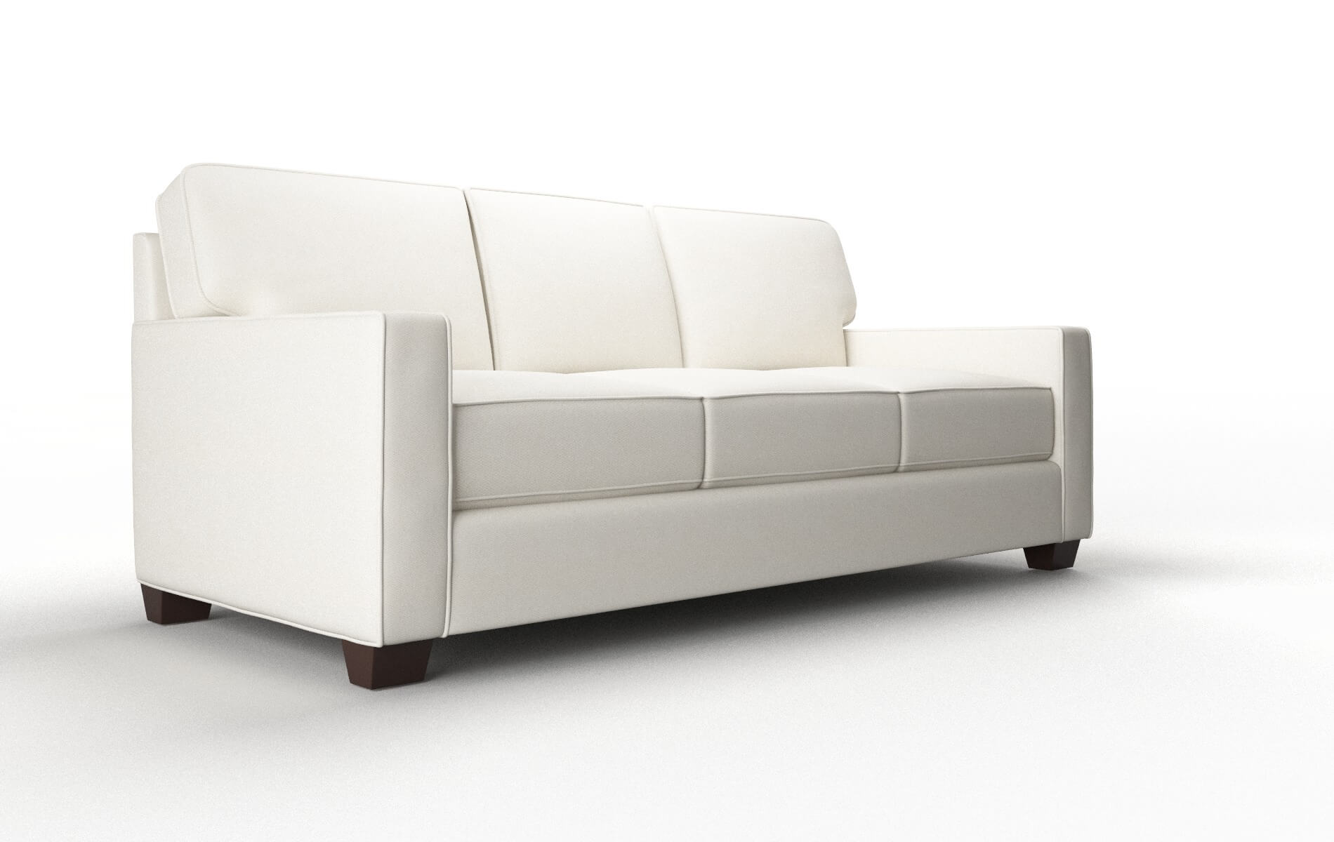 Chicago Cosmo Ivory Sofa espresso legs 2
