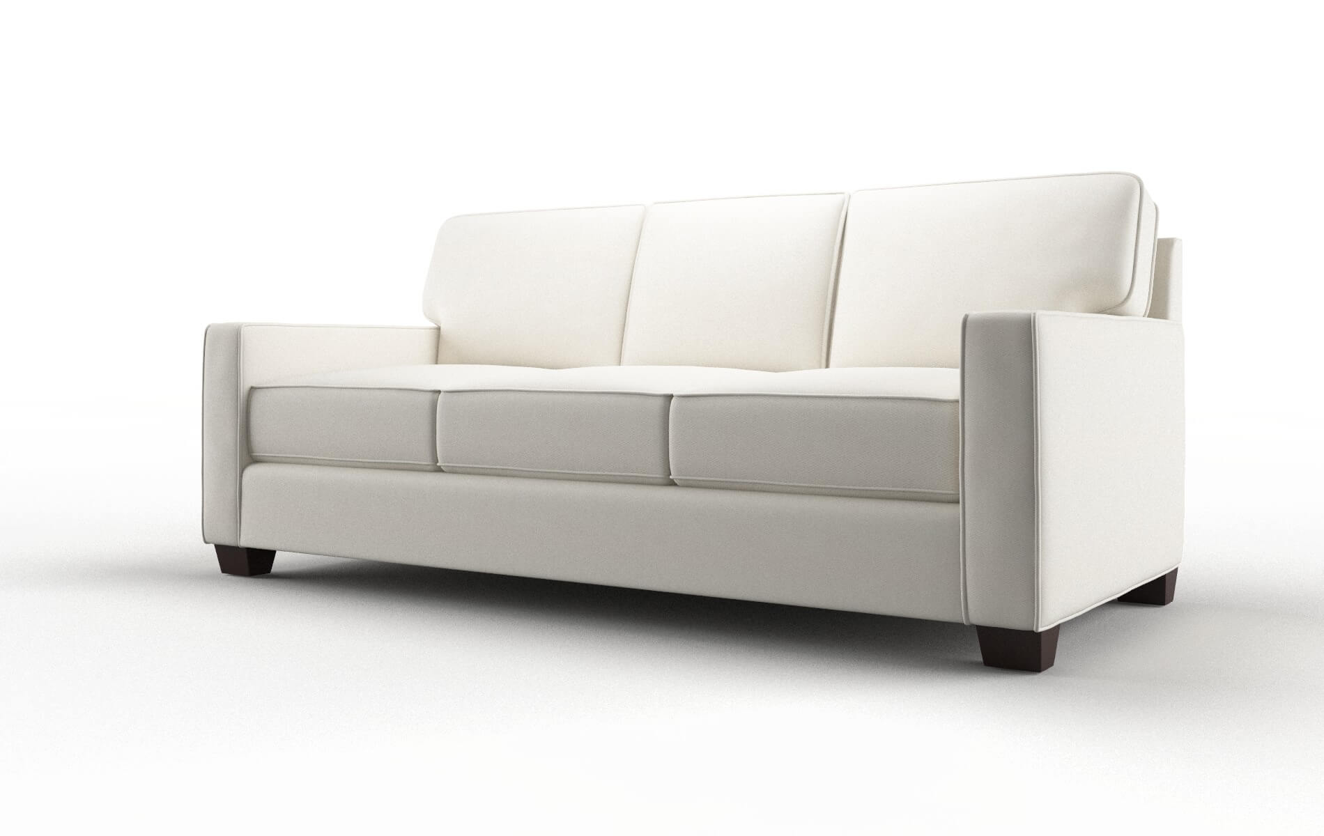 Chicago Cosmo Ivory Sofa espresso legs 4