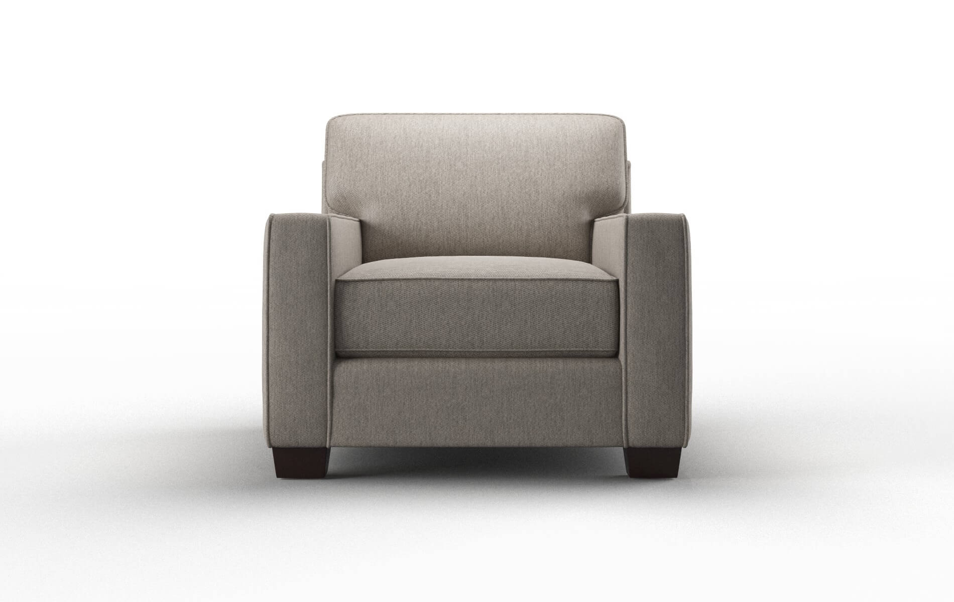 Chicago Cosmo Taupe Chair espresso legs 1