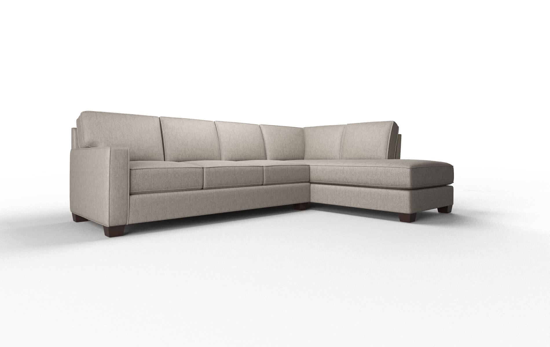 Chicago Cosmo Taupe Panel espresso legs 2