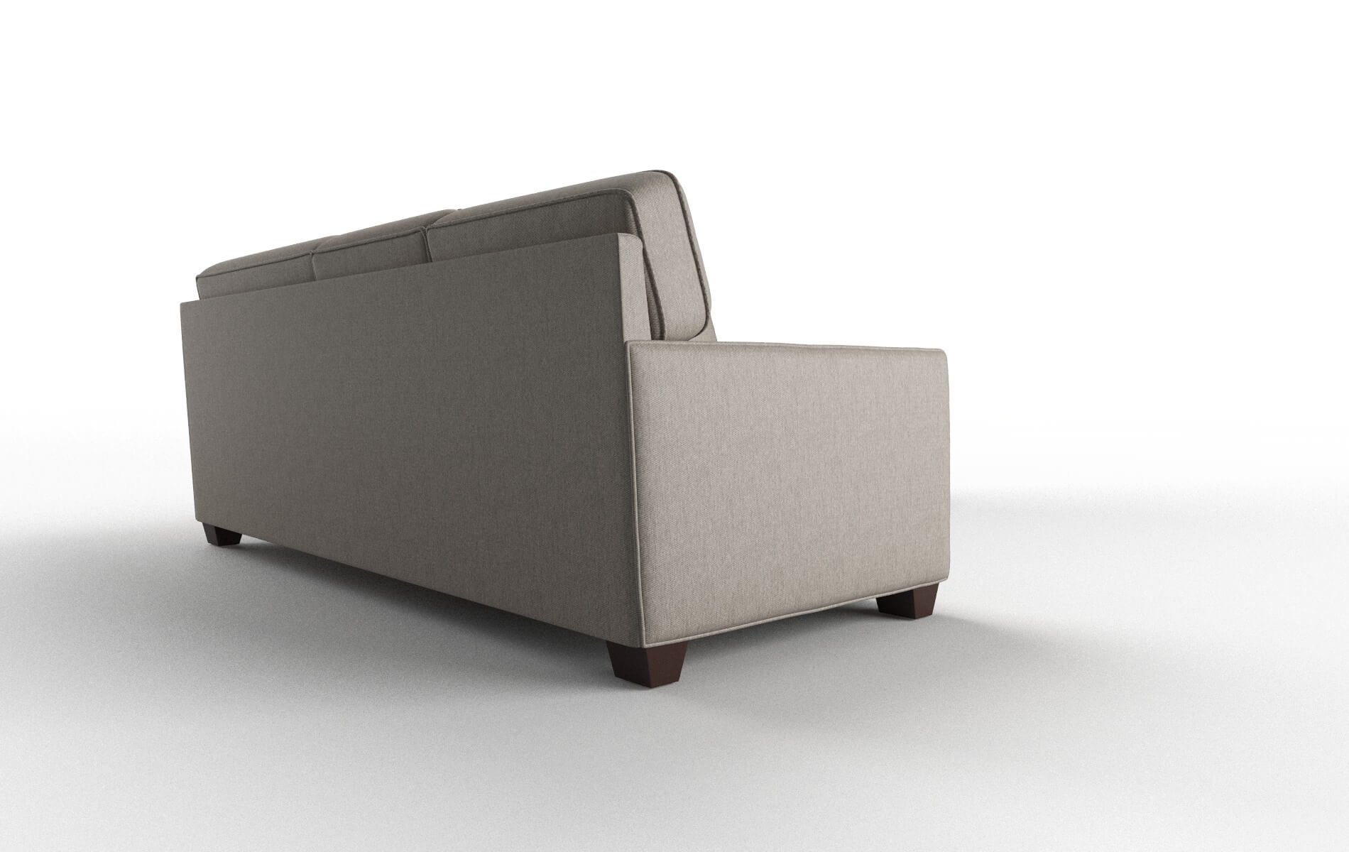 Chicago Cosmo Taupe Sectional espresso legs 3