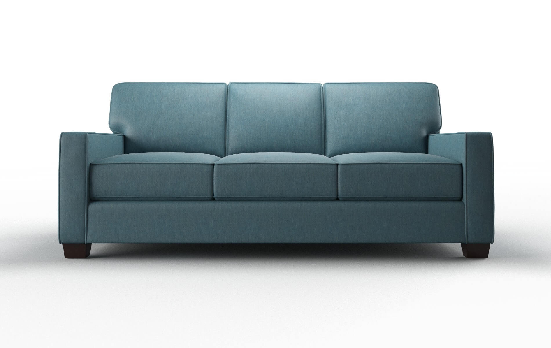 Chicago Cosmo Teal Sofa espresso legs 1