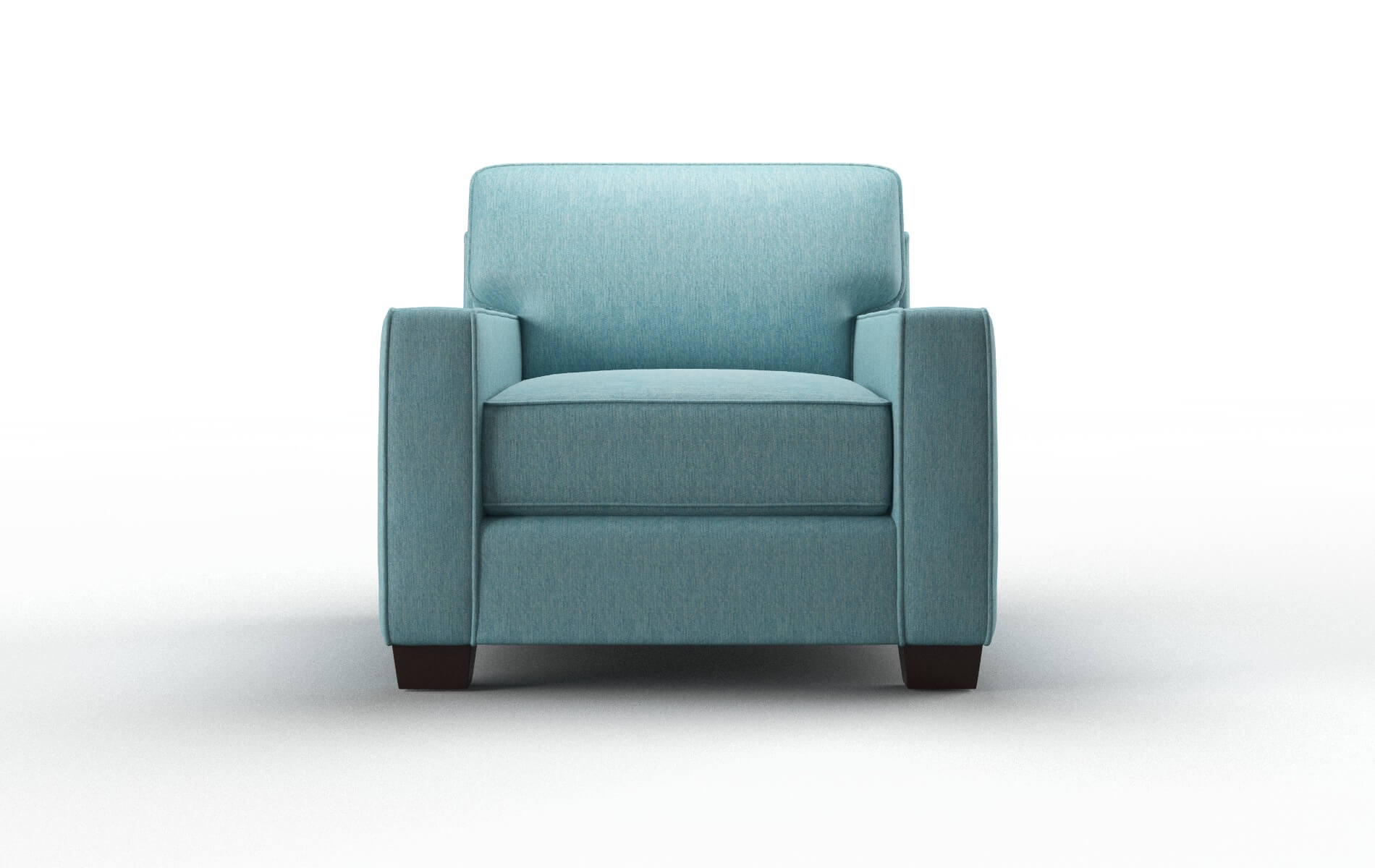 Chicago Cosmo Turquoise Chair espresso legs 1