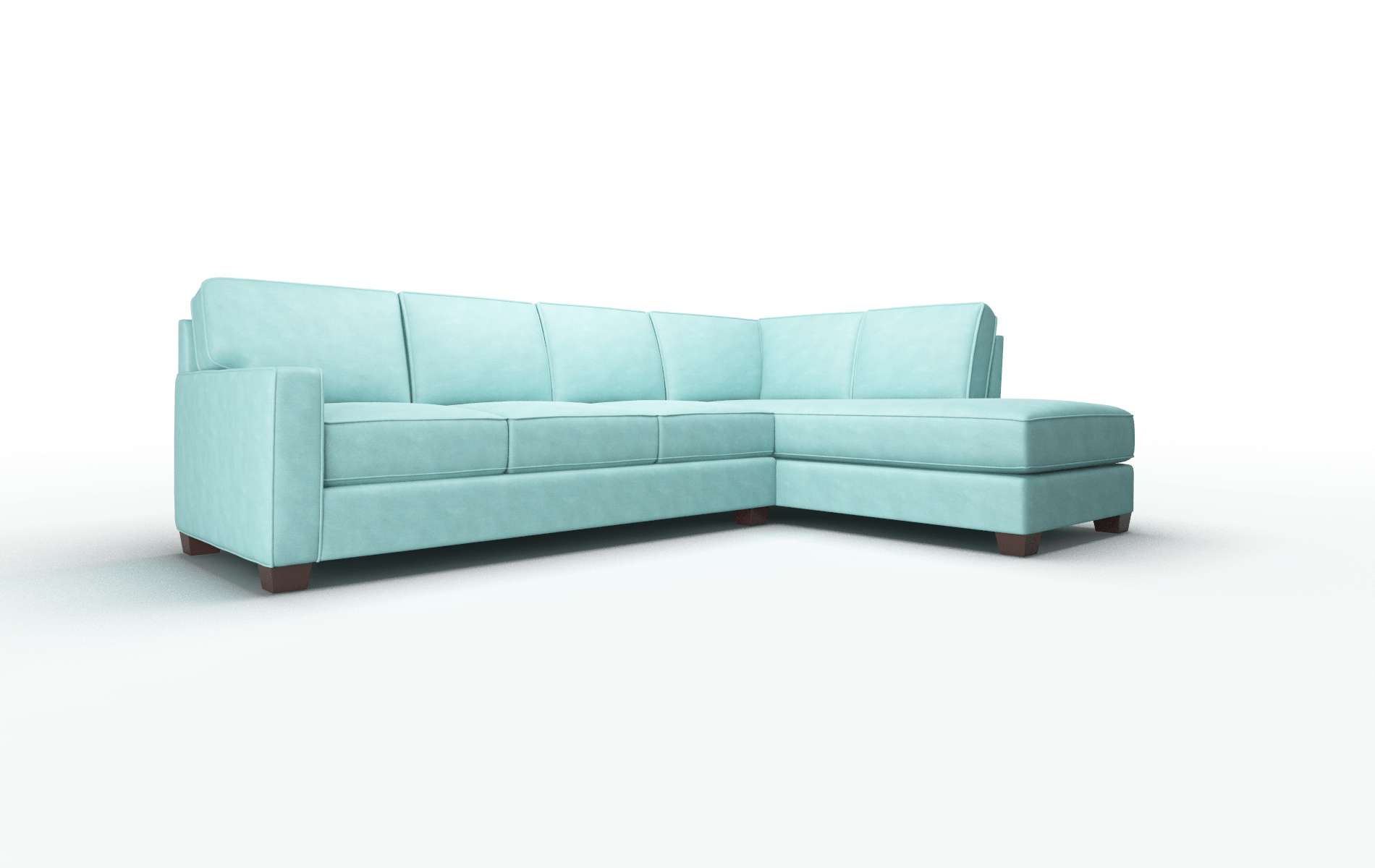 Chicago Curious Turquoise Panel espresso legs 2