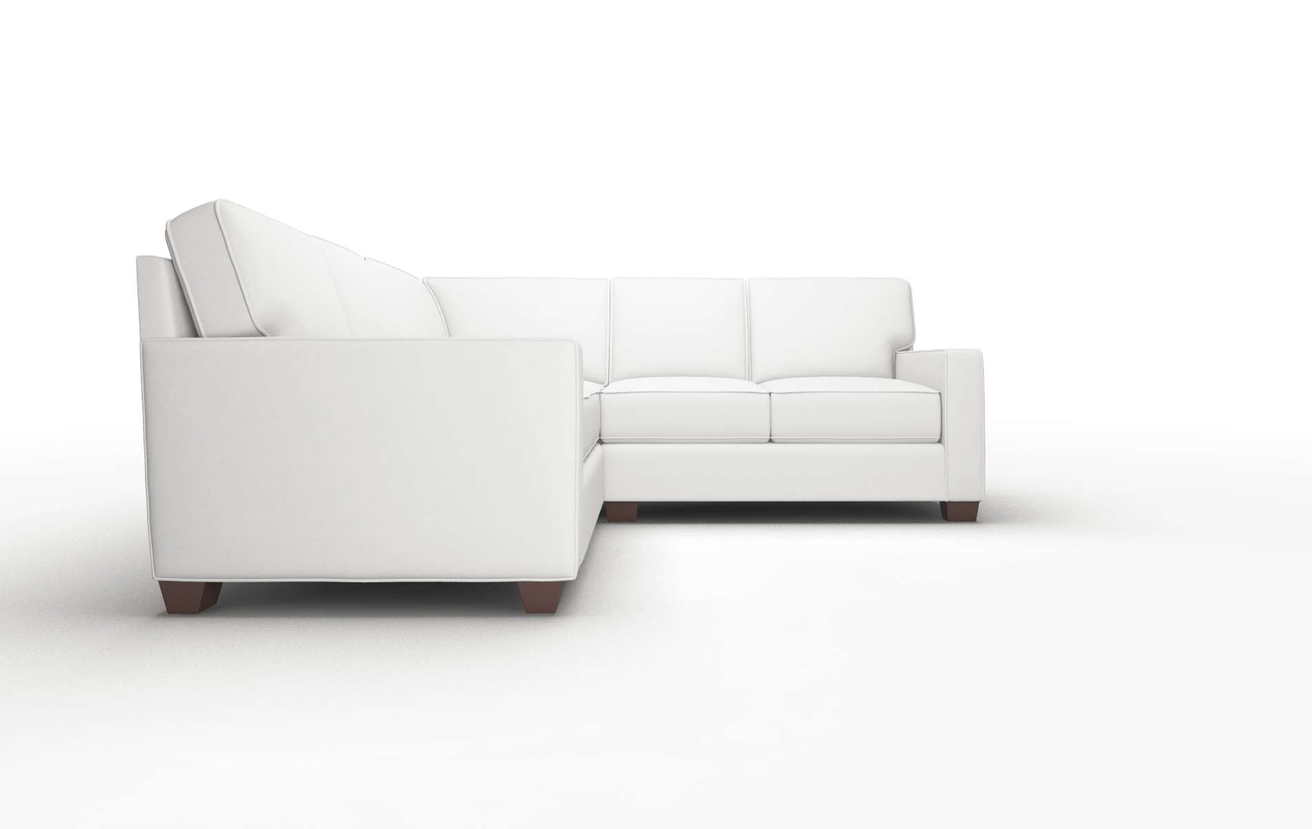 Chicago Dawson Platinum Sectional espresso legs 2