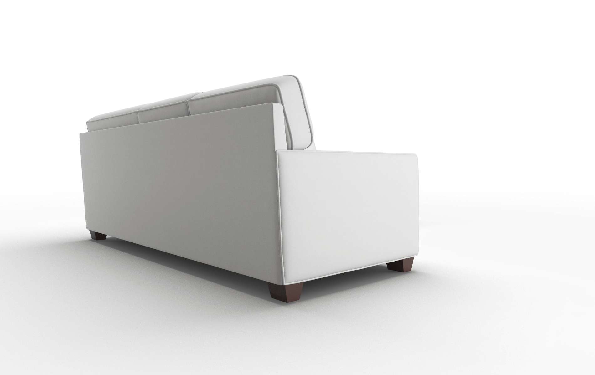 Chicago Dawson Platinum Sectional espresso legs 3