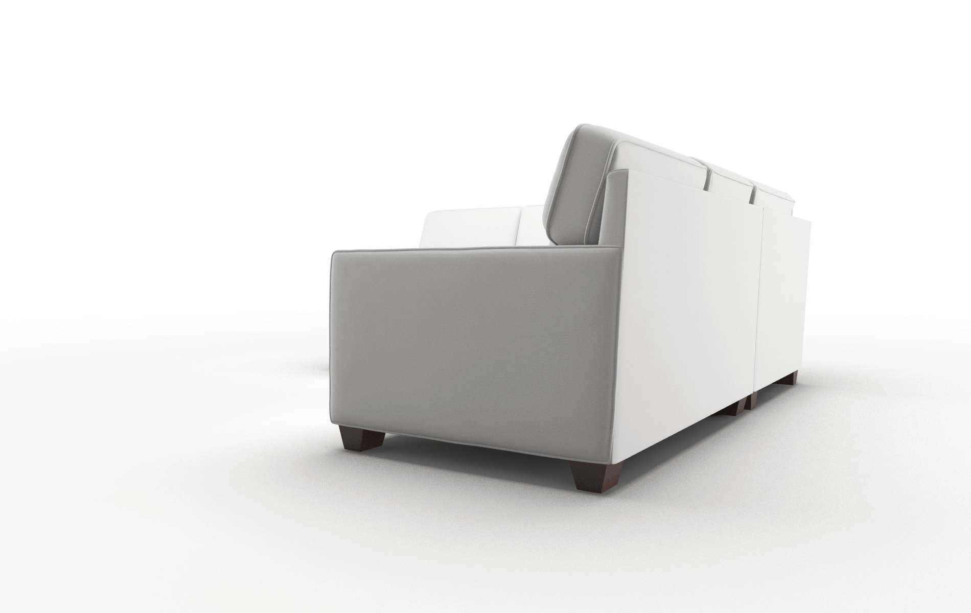 Chicago Dawson Platinum Sectional espresso legs 4