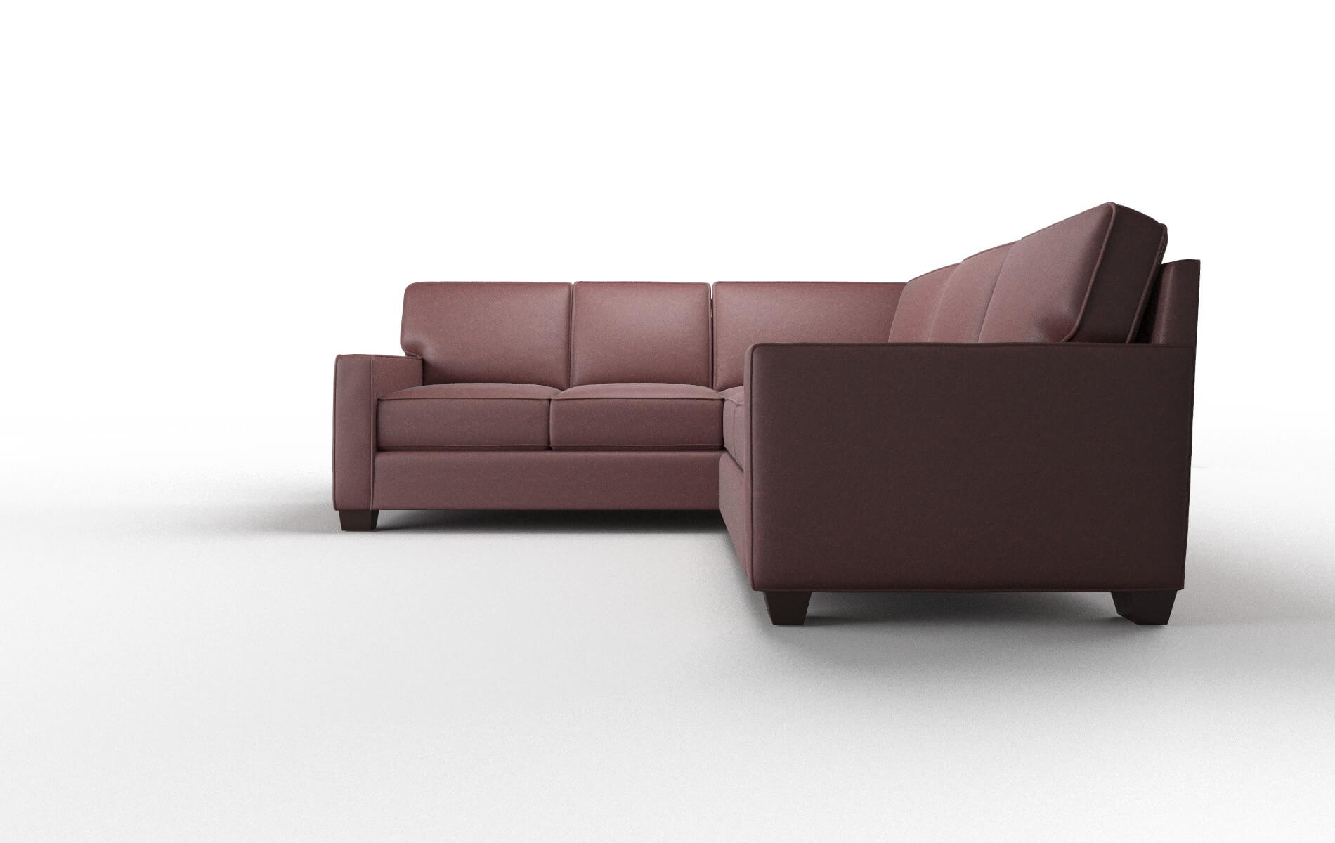 Chicago Derby Berry Sectional espresso legs 5
