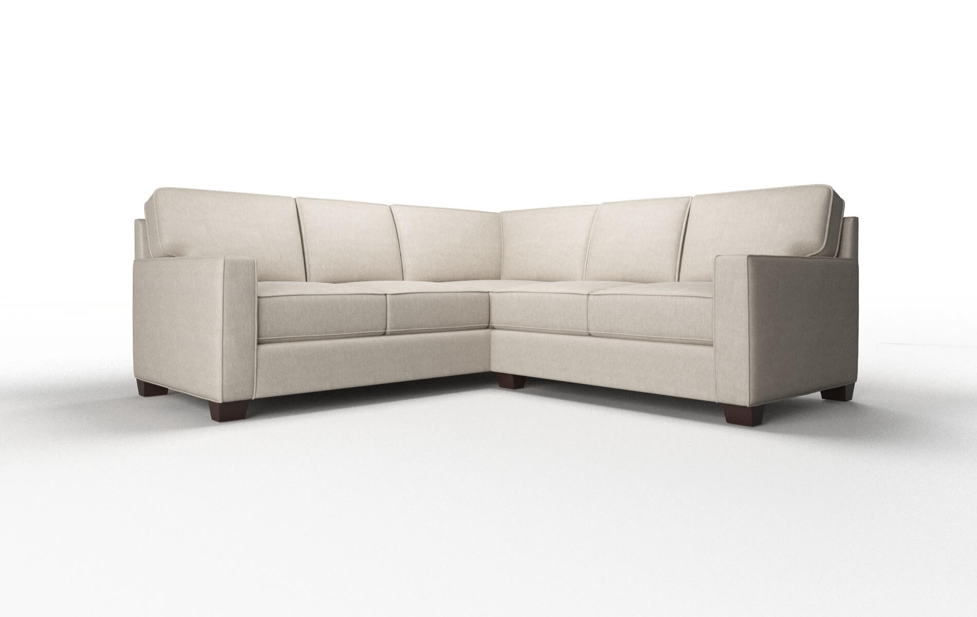 Chicago Derby Linen Sectional espresso legs 1