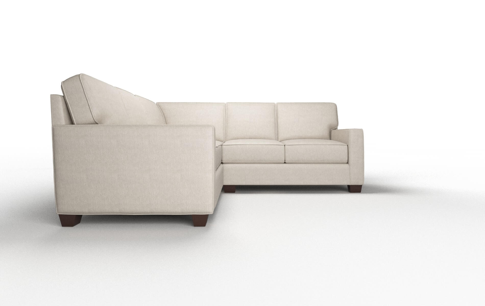 Chicago Derby Linen Sectional espresso legs 2