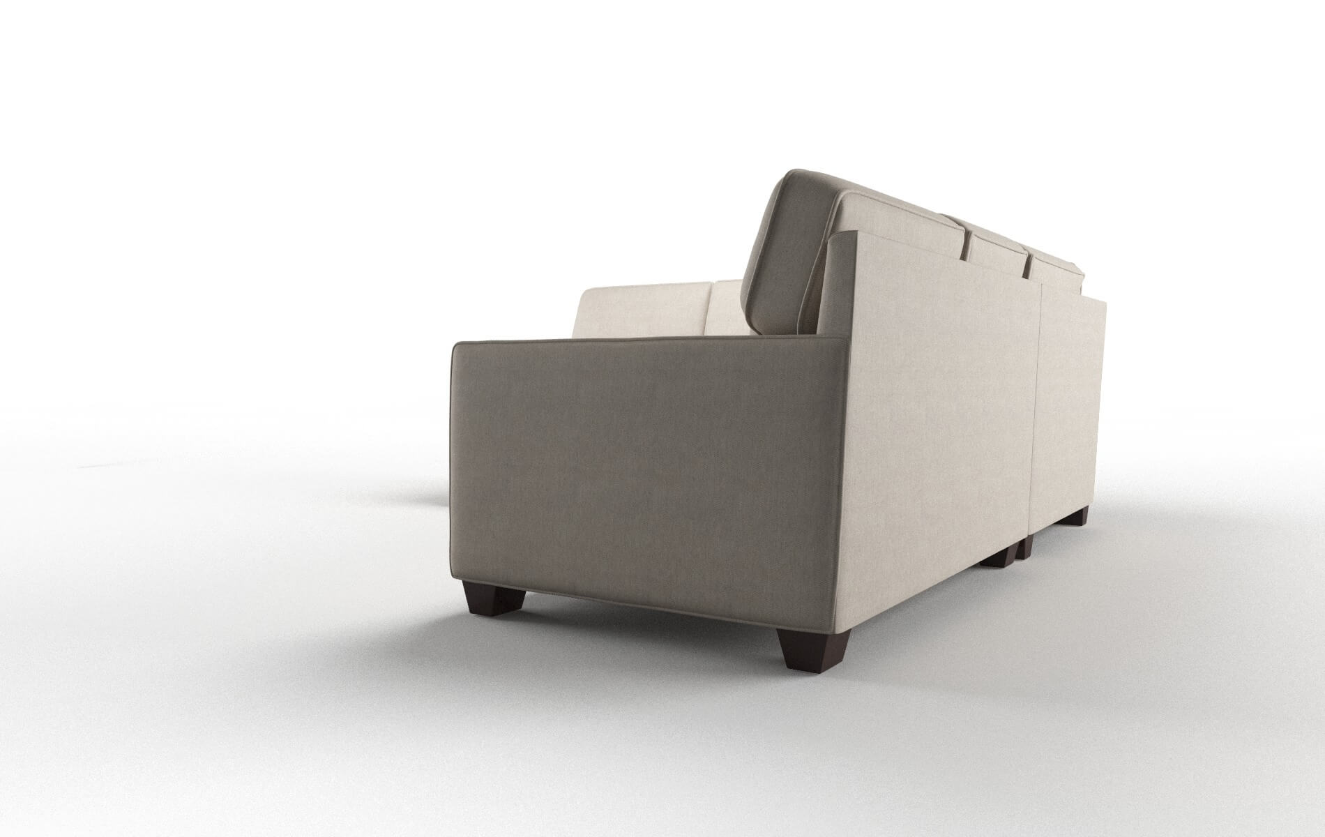 Chicago Derby Linen Sectional espresso legs 4