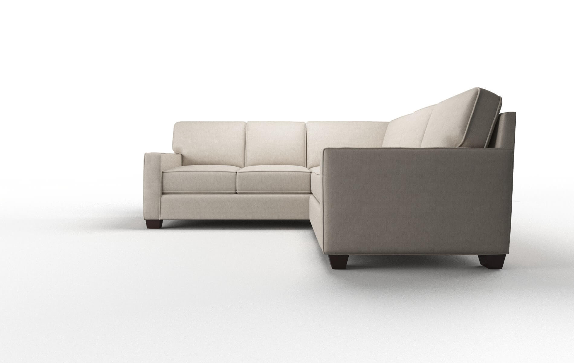 Chicago Derby Linen Sectional espresso legs 5
