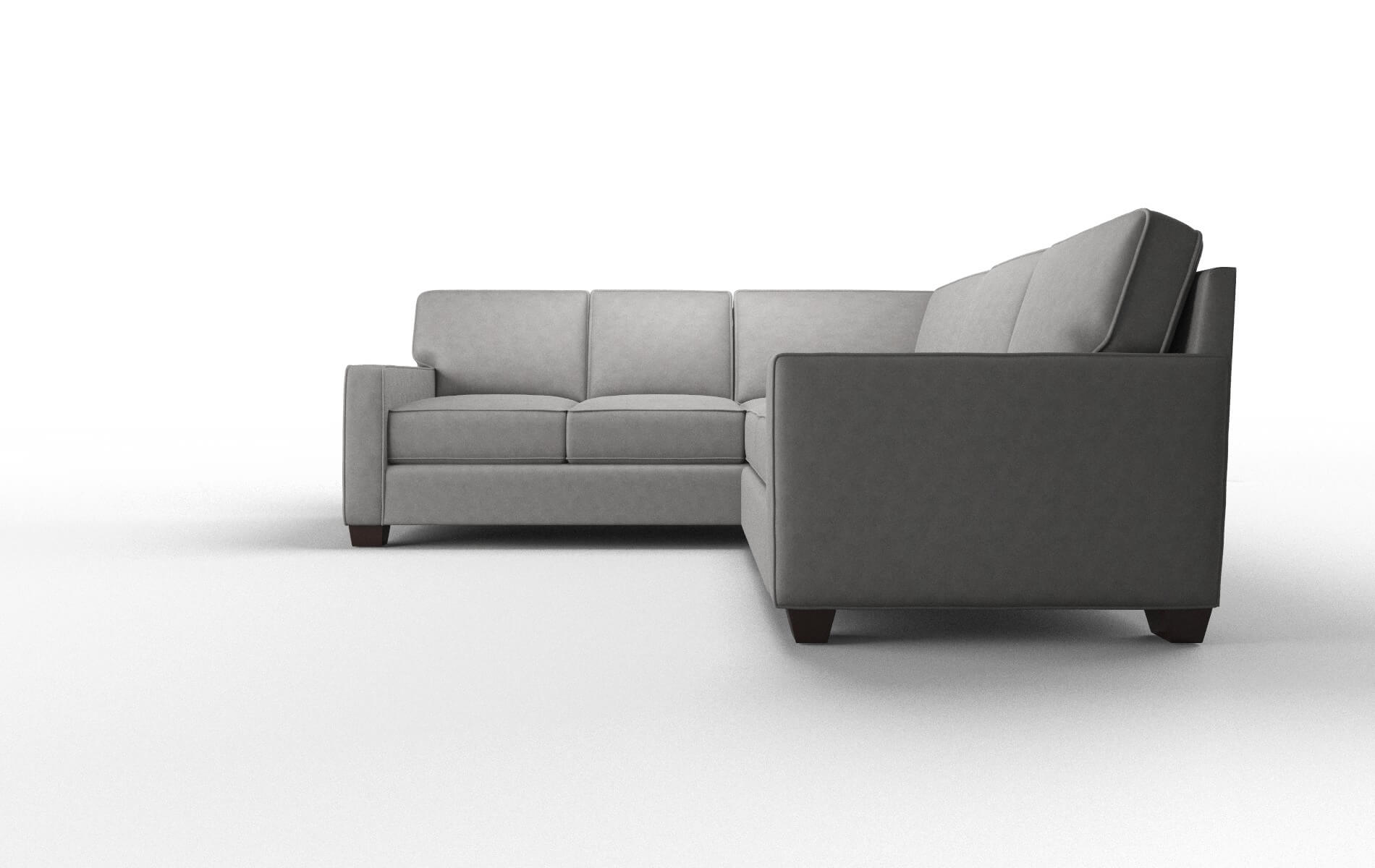 Chicago Dream_d Charcoal Sectional espresso legs 5
