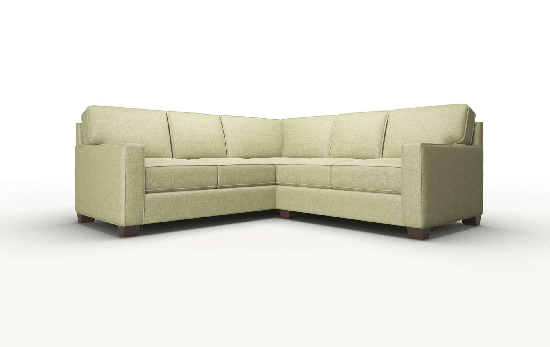 Chicago Durham Lime Sectional espresso legs 1