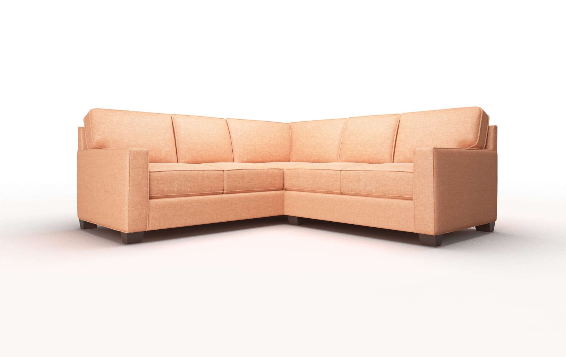 Chicago Durham Tangerine Sectional espresso legs 1