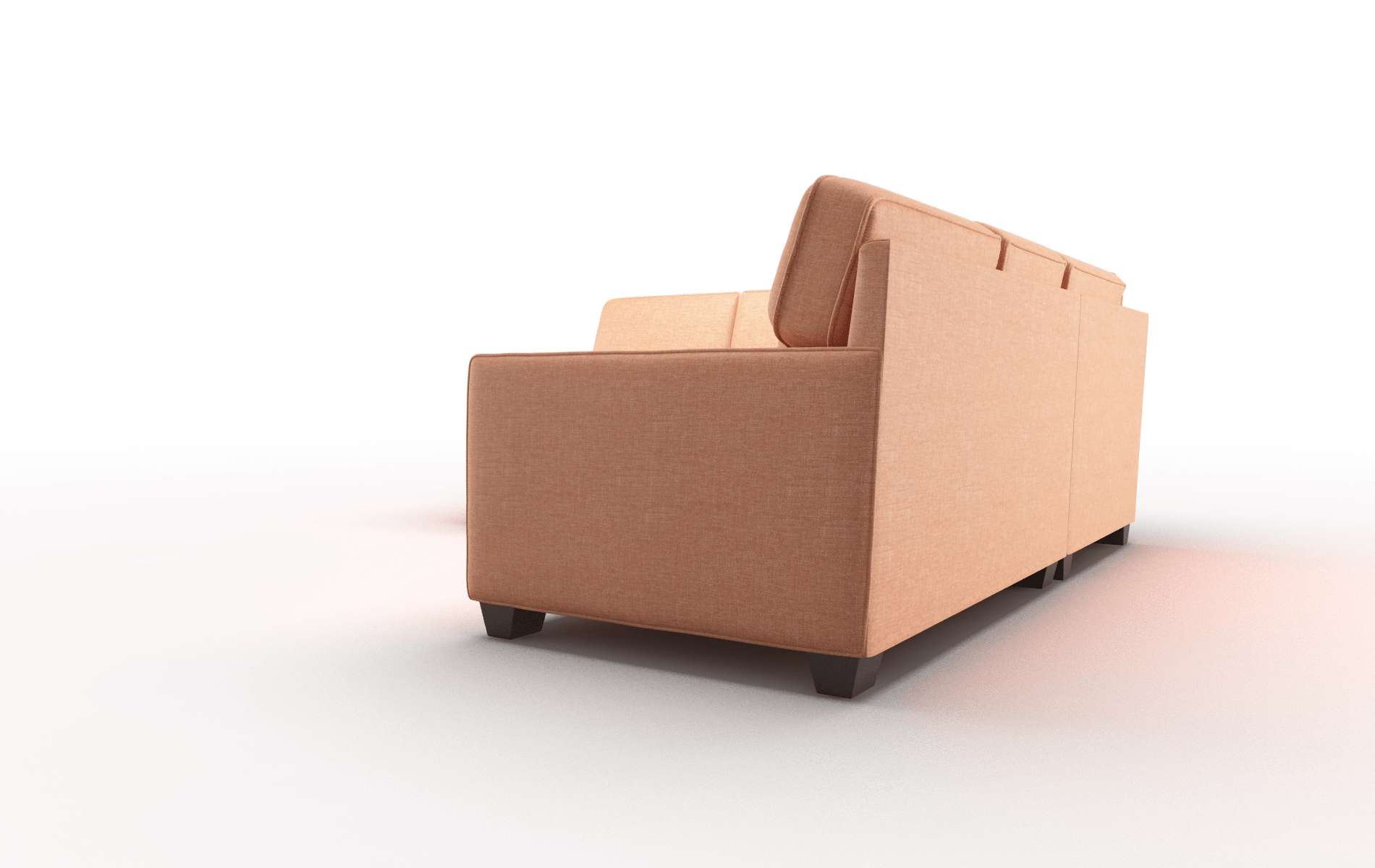 Chicago Durham Tangerine Sectional espresso legs 4