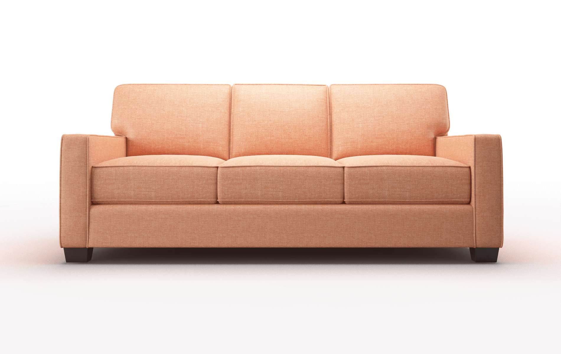 Chicago Durham Tangerine Sofa espresso legs 1