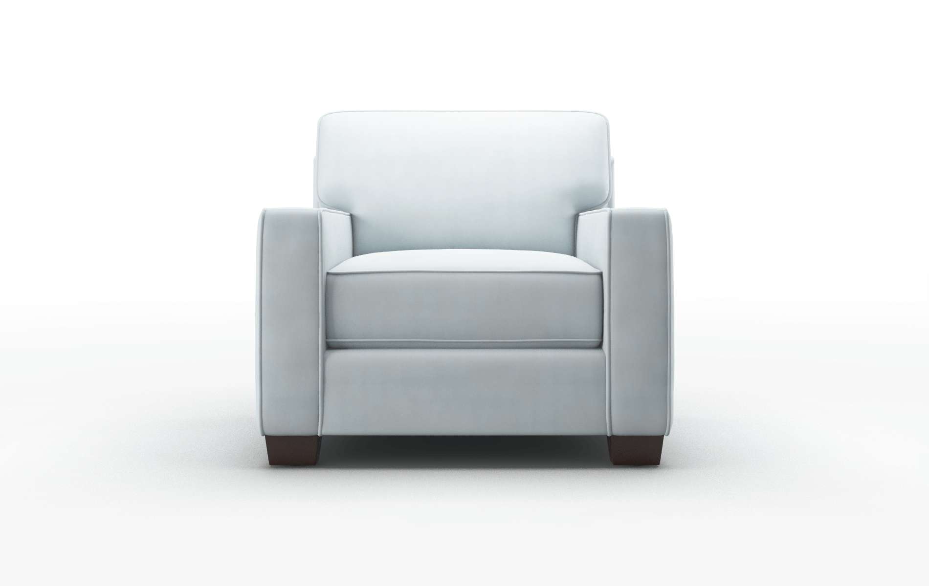 Chicago Hathaway Aqua Chair espresso legs 1