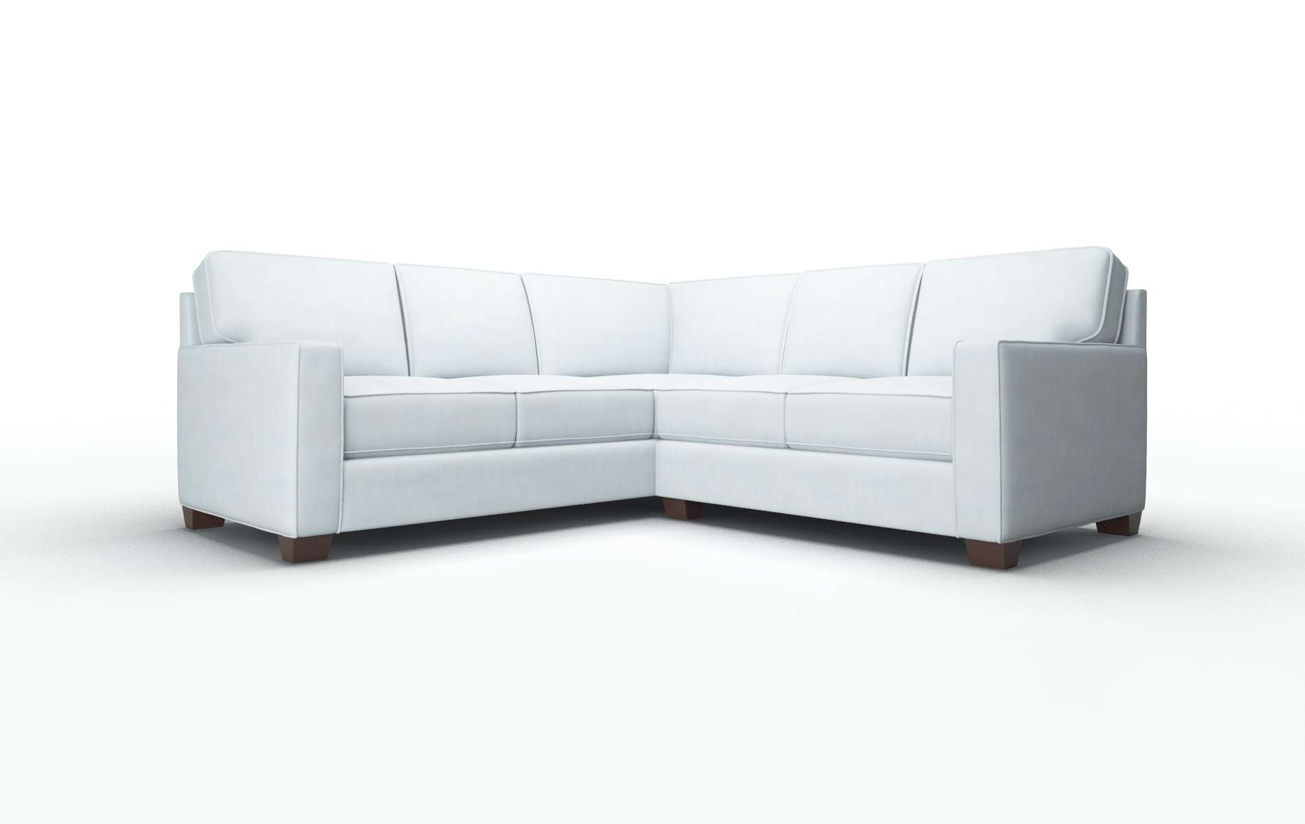 Chicago Hathaway Aqua Sectional espresso legs 1