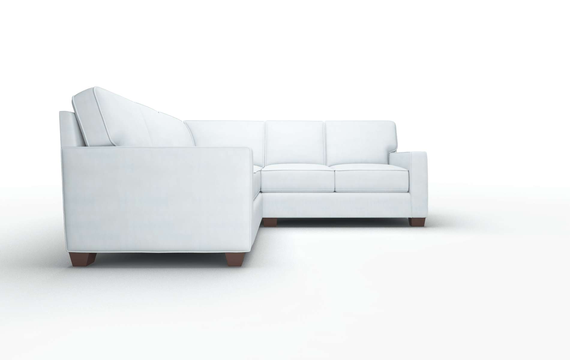 Chicago Hathaway Aqua Sectional espresso legs 2